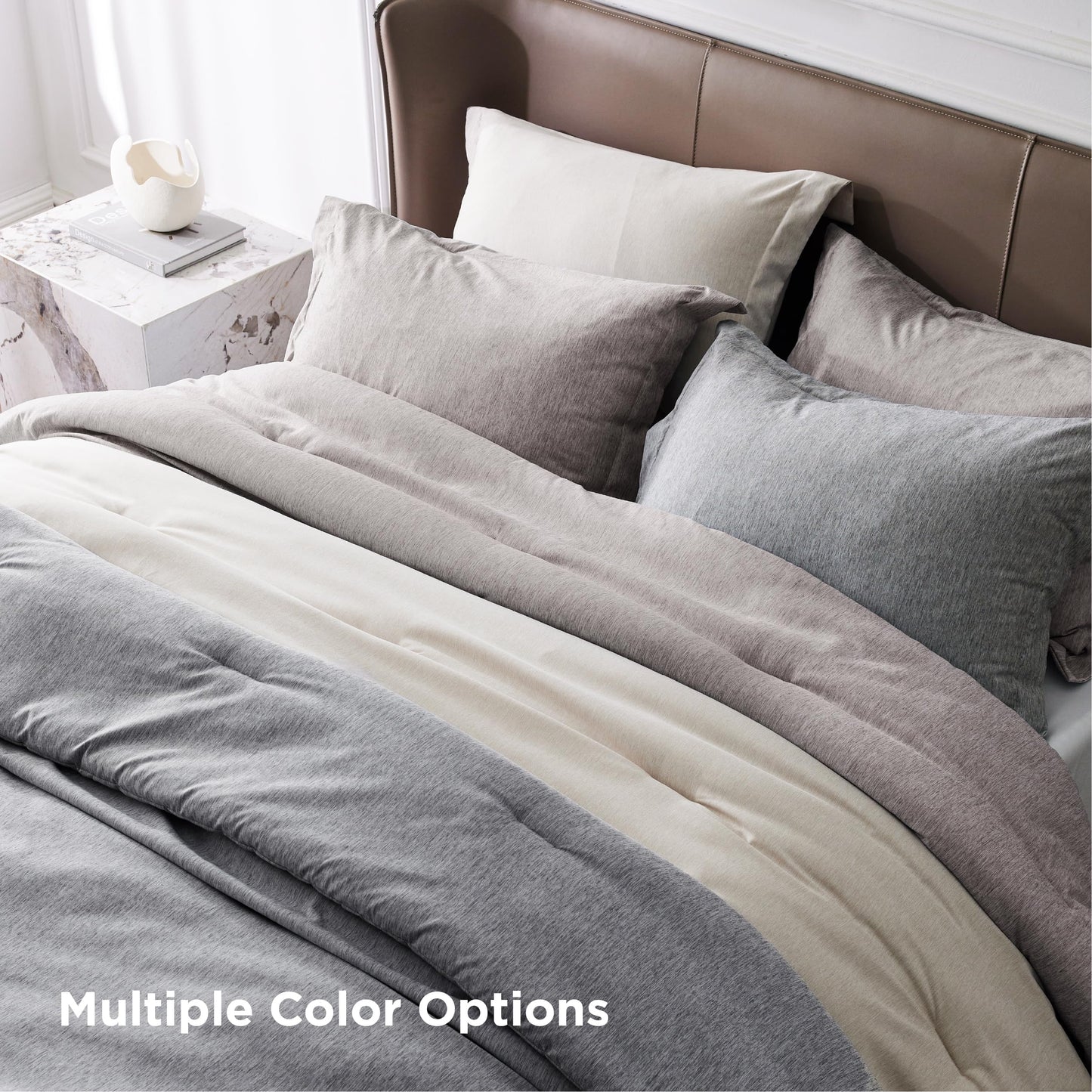 Bedsure Oversized King Comforter Set - Warm Taupe Soft Bedding for All Seasons, Cationic Dyed Bed Set, 3 Pieces, 1 Oversized King Size Comforter (120"x 98") and 2 Pillow Shams (20"x 36"+2")