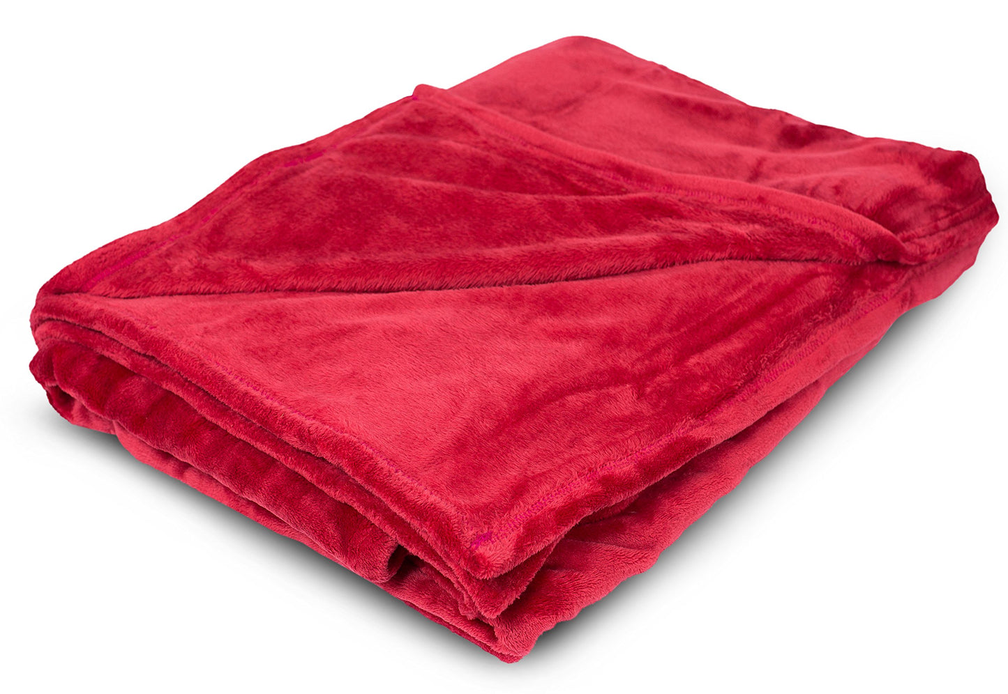 BIRDROCK HOME Internet’s Best Plush Throw Blankets - Burgundy (Red) - Ultra Soft Couch Blanket - Light Weight Sofa Throw - 100% Microfiber Polyester - Easy Travel - King Bed - 108 x 90
