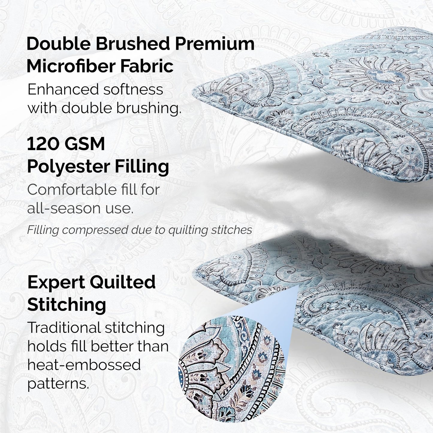 Southshore Fine Living, Inc. Twin Daybed Covers, Boho Bedding Set, Boho Daybed Cover Set, 3 Pillow Shams, 1 Bedskirt, 1 Throw Pillow - Twin Day Bed Covers, Day Bed Bedding Sets, Pure Melody Aqua