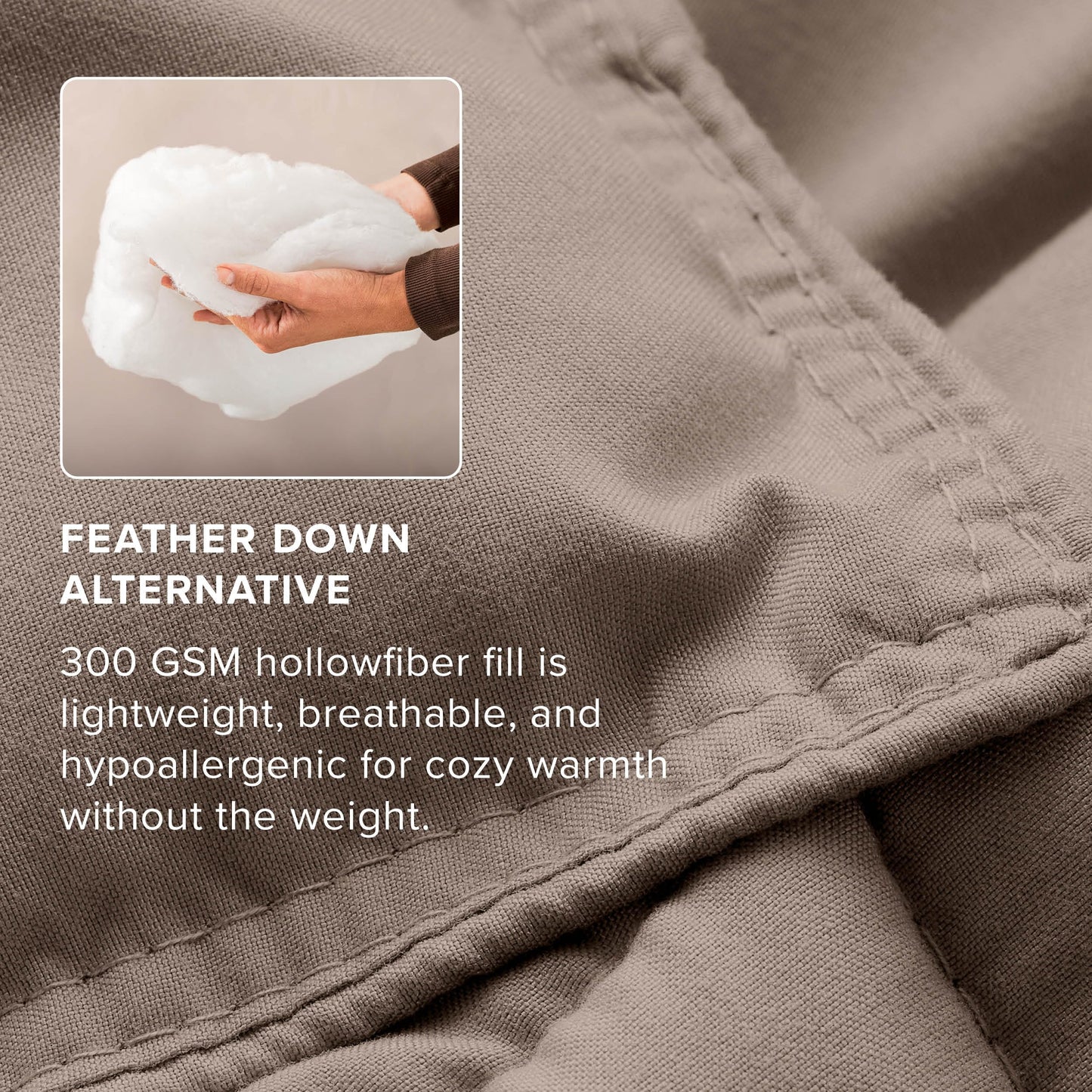Bare Home Bed-in-A-Bag 7 Piece Comforter & Sheet Set - Queen - Goose Down Alternative - Ultra-Soft 1800 Premium - Bedding Set (Queen, Taupe/Sand)
