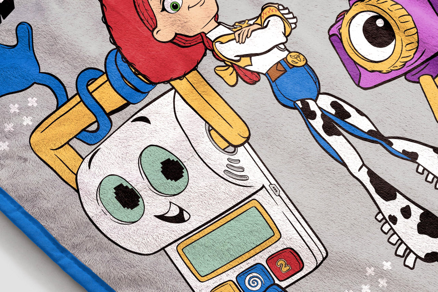 Jay Franco Kids Plush Throw Blanket – Soft & Cozy Fleece Throw for Bedroom & Couch Décor, Official Licensed Product, Gray - Toy Story, 46x60 - Throw Blanket