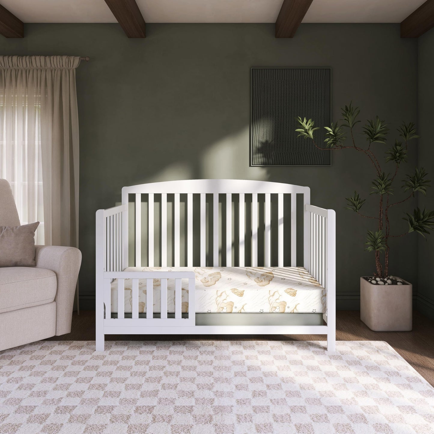 Dream On Me Little Lullaby 2-in-1 Crib Mattress, Dual-Sided for Infants & Toddlers, Waterproof Cover, GREENGUARD Gold Certified, Fits Full Size Crib & Toddler Bed, 52” x 28” x 5”