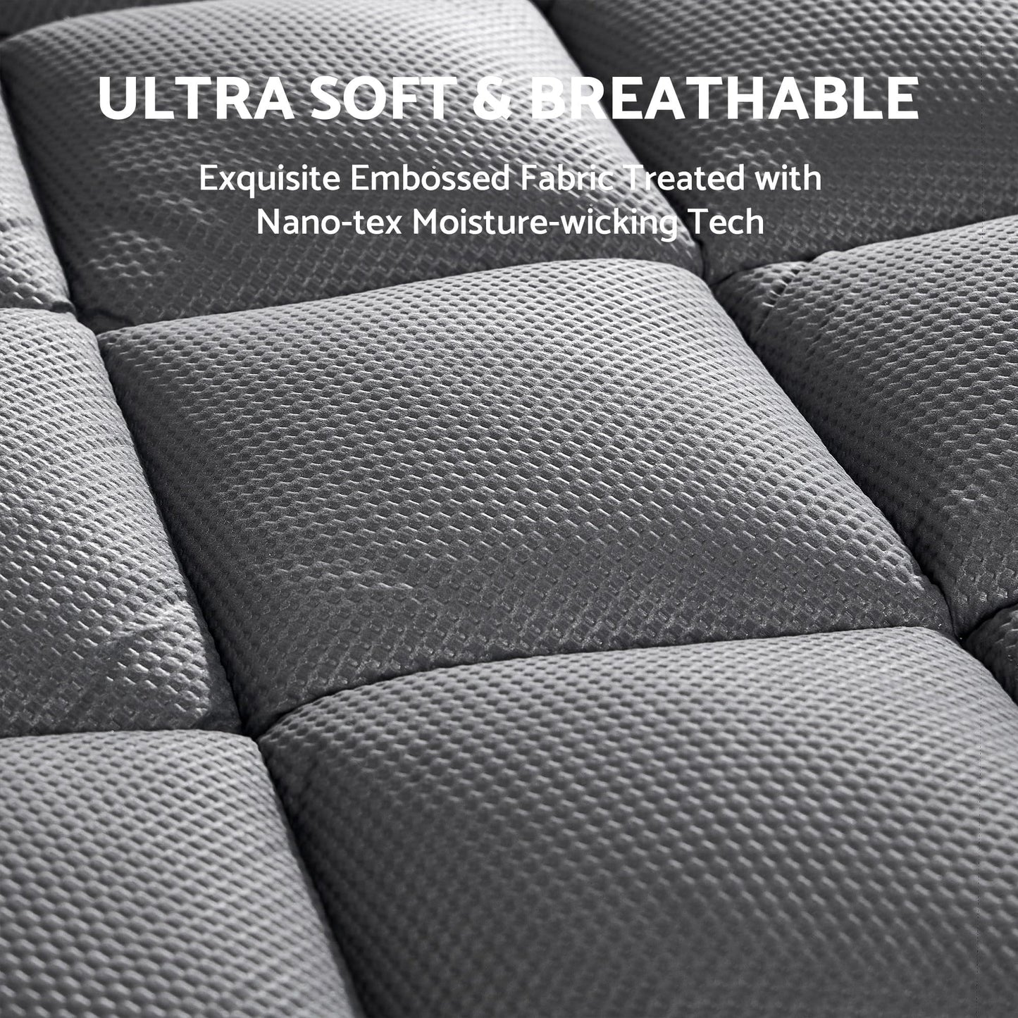 SLEEP ZONE Extra Thick Queen Mattress Topper for Back Pain, Plush Breathable Thick Mattress Pad Cover, Down Alternative Soft Bed Topper with Elastic Fitted Deep Pocket