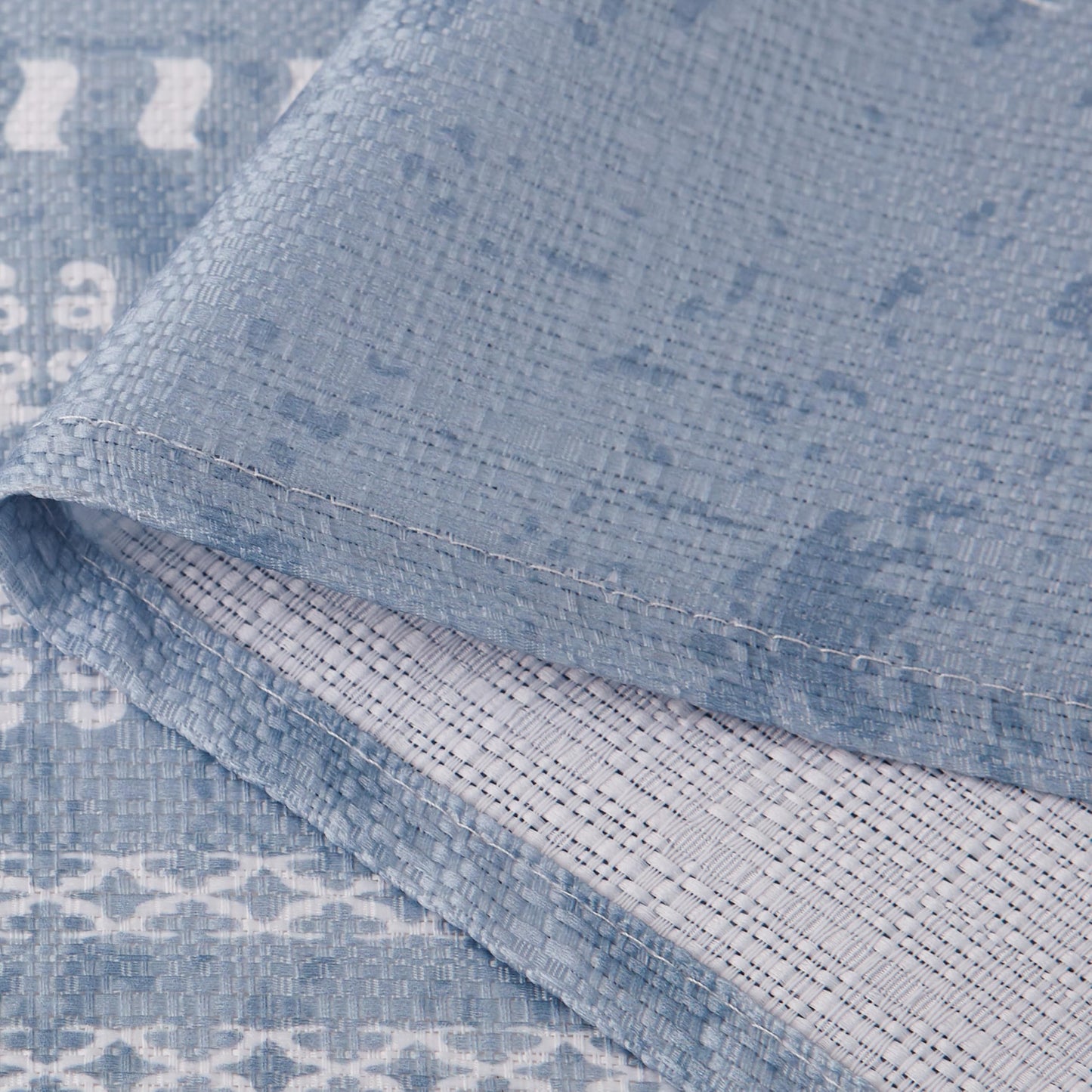 Creative Home Ideas 70" x 72" Fabric Bathroom Shower Curtain, Sealand Blue