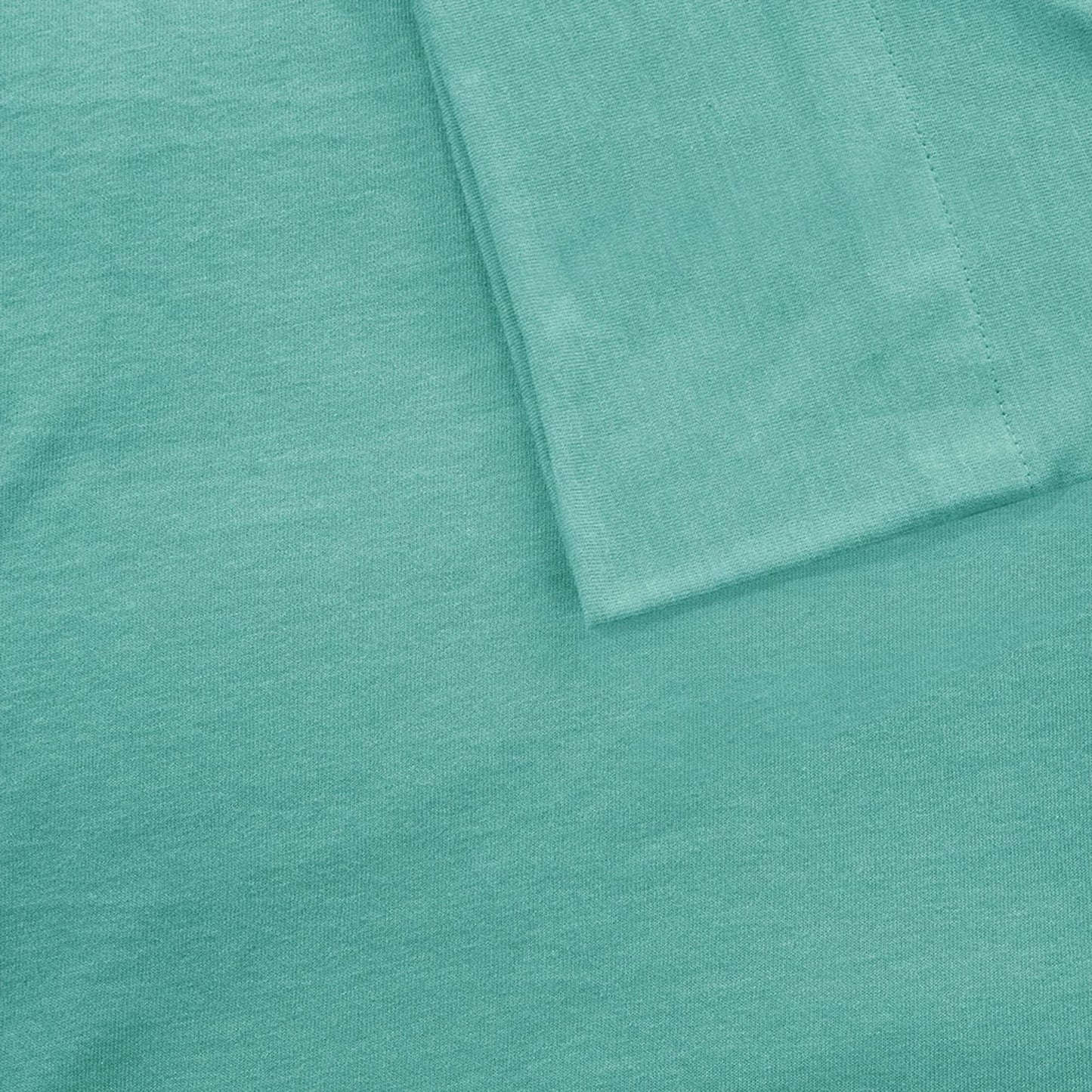 Intelligent Design Cotton Blend Jersey Knit Bed Sheet Set Wrinkle Resistant, Soft Sheets with 14" Deep Pocket, All Season, Cozy Bedding-Set, Matching Pillow Case, Twin XL, Aqua 3 Piece