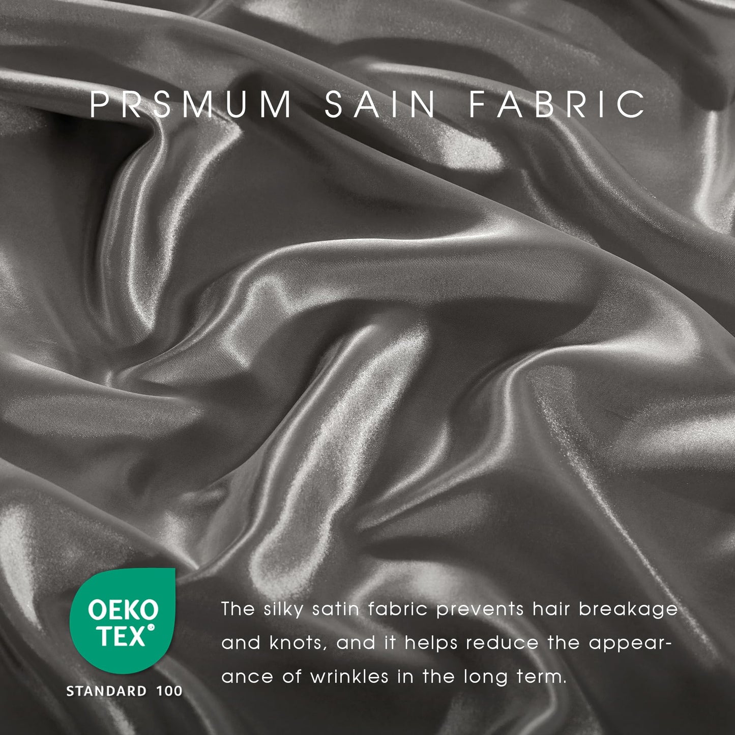 FreshCulture Satin Sheets Full Size - 4 Piece Luxury Soft Silky Full Size Bed Sheets, Similar to Silk Bed Sheet Set with 1 Deep Pocket Fitted Sheet, 1 Flat Sheet & 2 Pillowcases (Gunmetal)