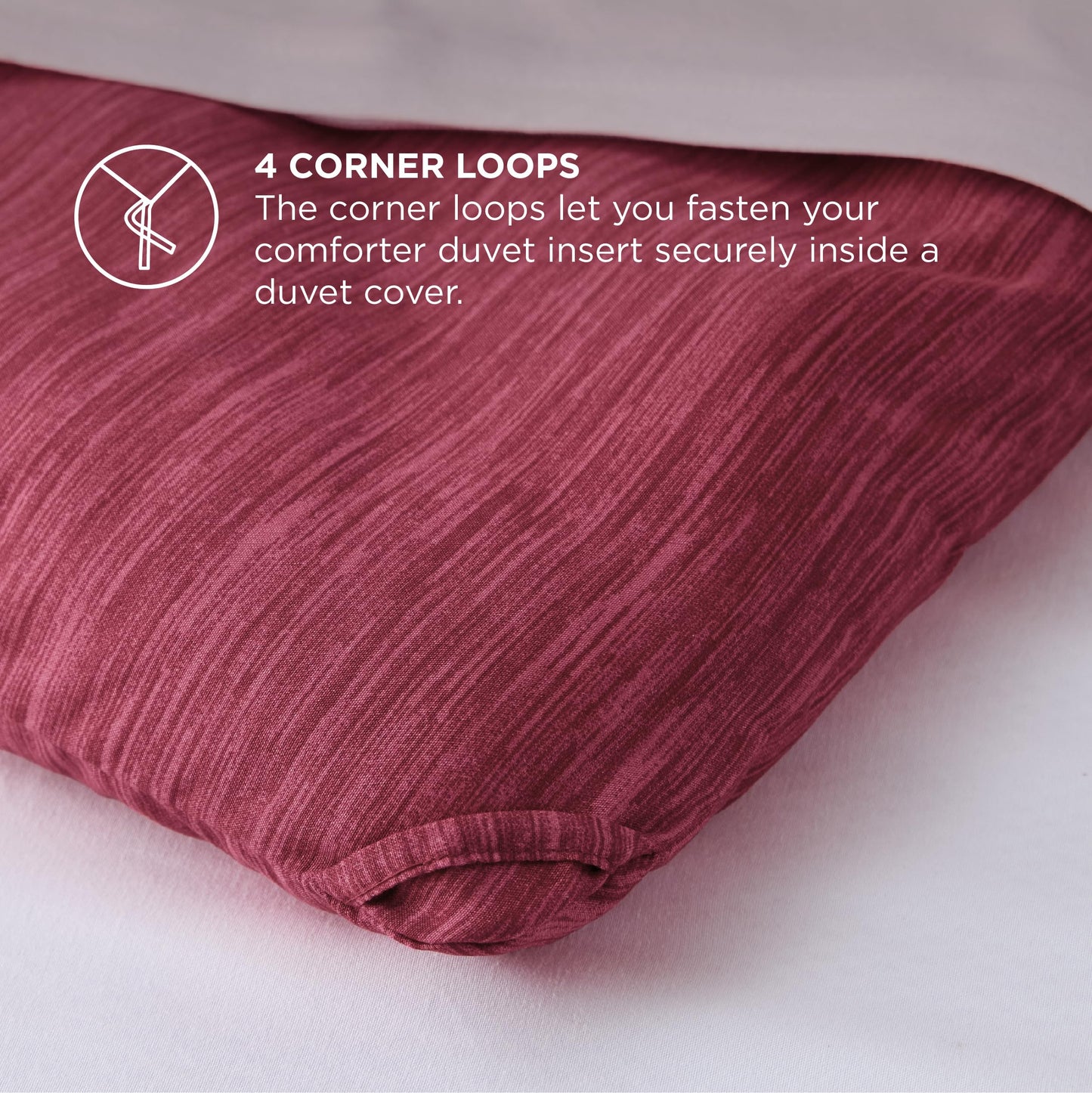 Bedsure Queen Comforter Set - Dark Red Comforter Queen Size, Soft Bedding for All Seasons, Cationic Dyed Bedding Set, 3 Pieces, 1 Comforter (90"x90") and 2 Pillow Shams (20"x26"+2")