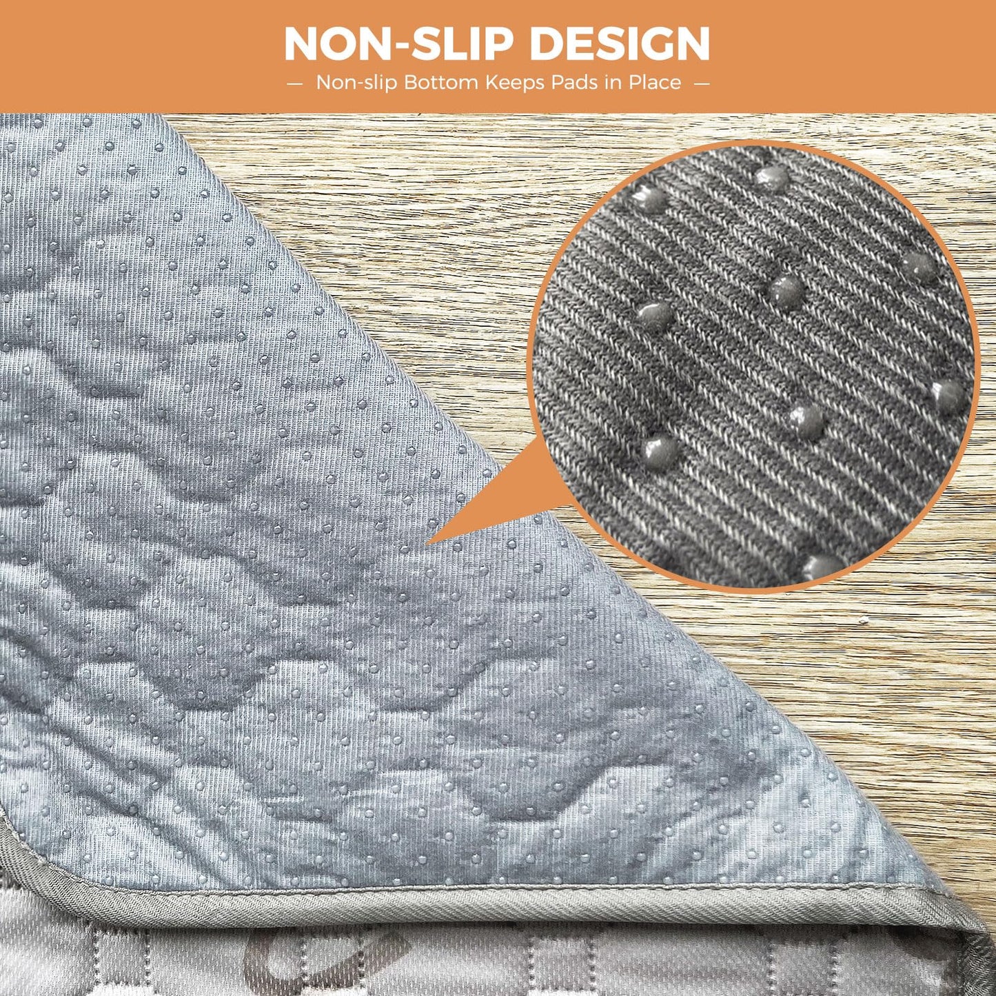 FXW Washable Pee Pads for Dogs, Puppy Pads with Super Absorbent, Specifically Designed for FXW Rollick/Homeplus 24inch 8 Panels Dog Playpen, 63" Square, Khaki, 1 Pack