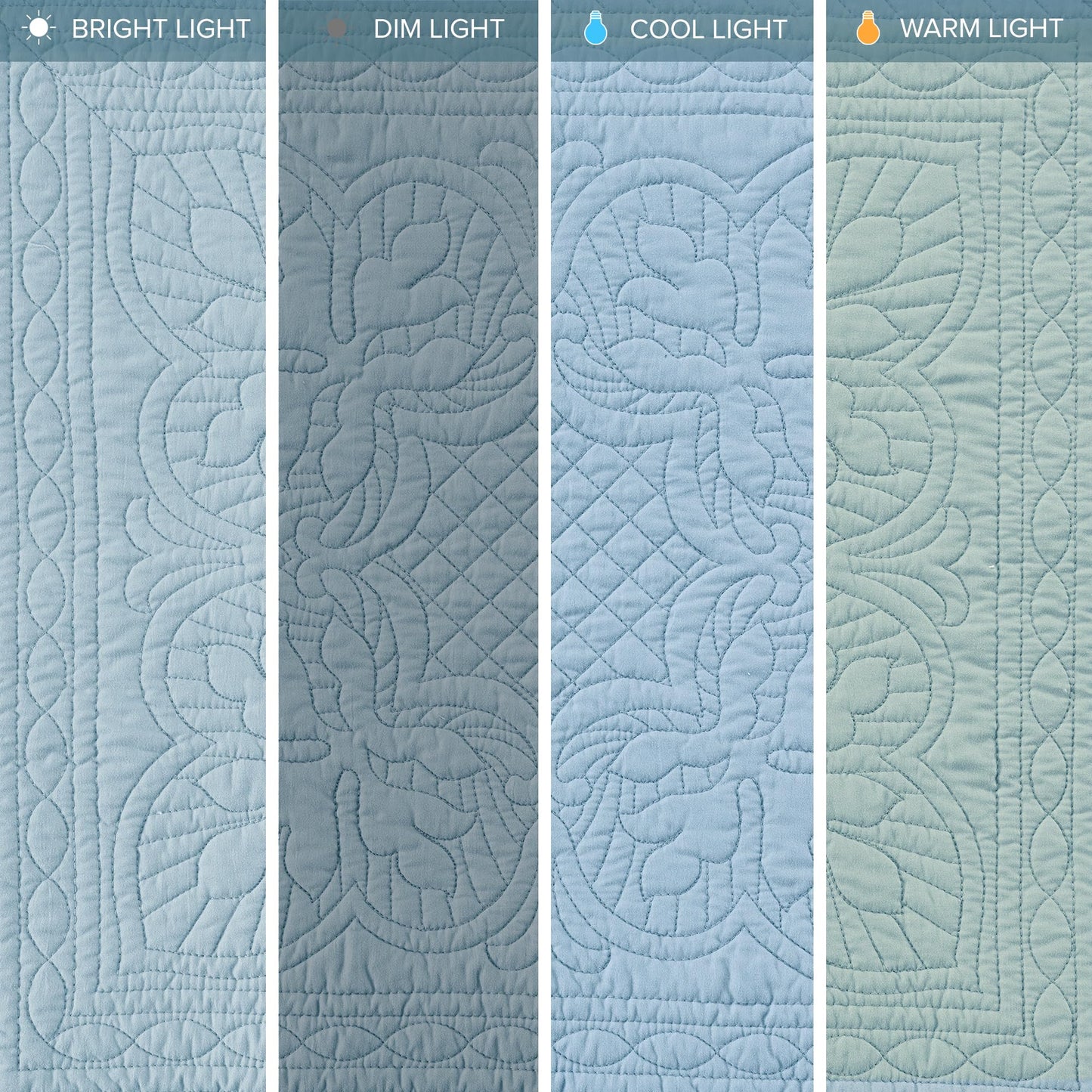 Madison Park Daybed Cover Set Damask Quilted Cover for Daybeds, All Season, Pre-Washed Cotton-Filled Coastal Bedding with Scallop Edge, Shams, Bedskirt, Décor Pillows, Tuscany, 39"x75", Blue 6 Piece