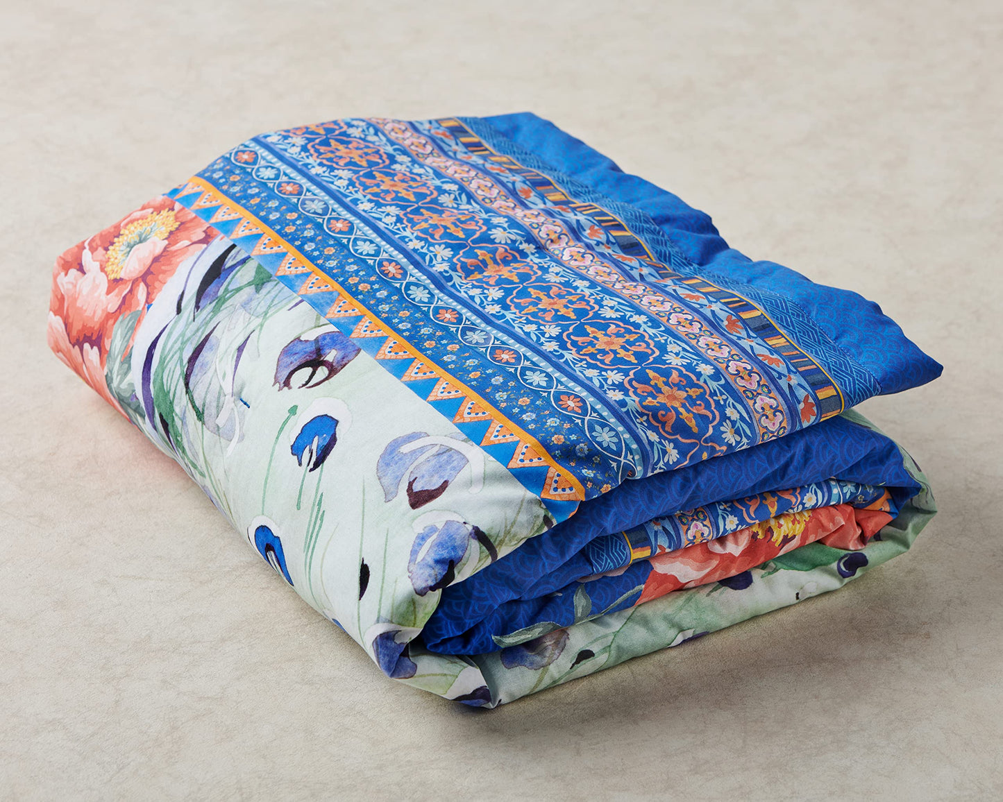 Maison d' Hermine Throw Blanket for Couch Lightweight Soft Warm Breathable Cotton Throw Blankets for Bed Girls Boys Women Men Gifts Room Spring Summer (Secret Garden - Peacock, 60" X 80")