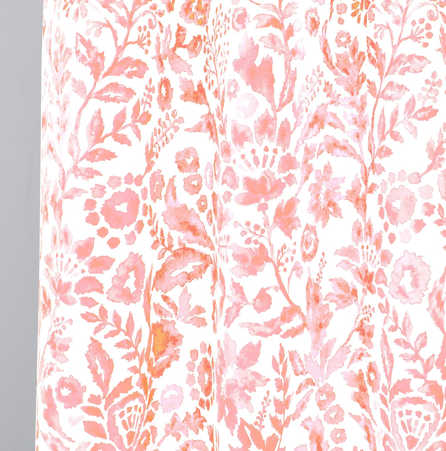 DriftAway Julia Blackout Curtains for Bedroom Blush Floral Watercolor Pattern Double Layer Thermal Insulated Sound Reducing Room Darkening Drapes for Living Room Grommet 2 Panels Each W52 x L84 Blush