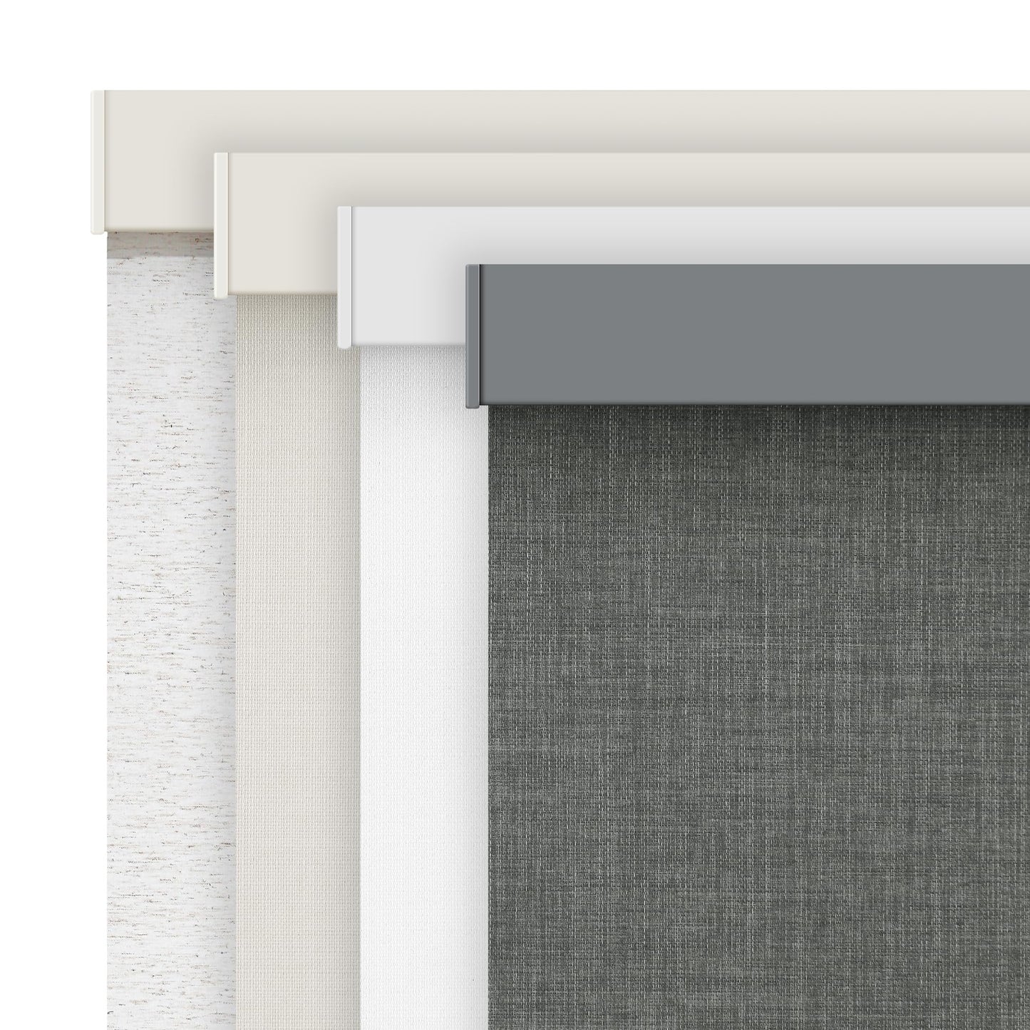 AOSKY Linen Roller Blinds Shades for Indoor Windows Pull Down Cordless Blackout Black Out Window Shade 23 Inch Blinds for Home Dark Grey