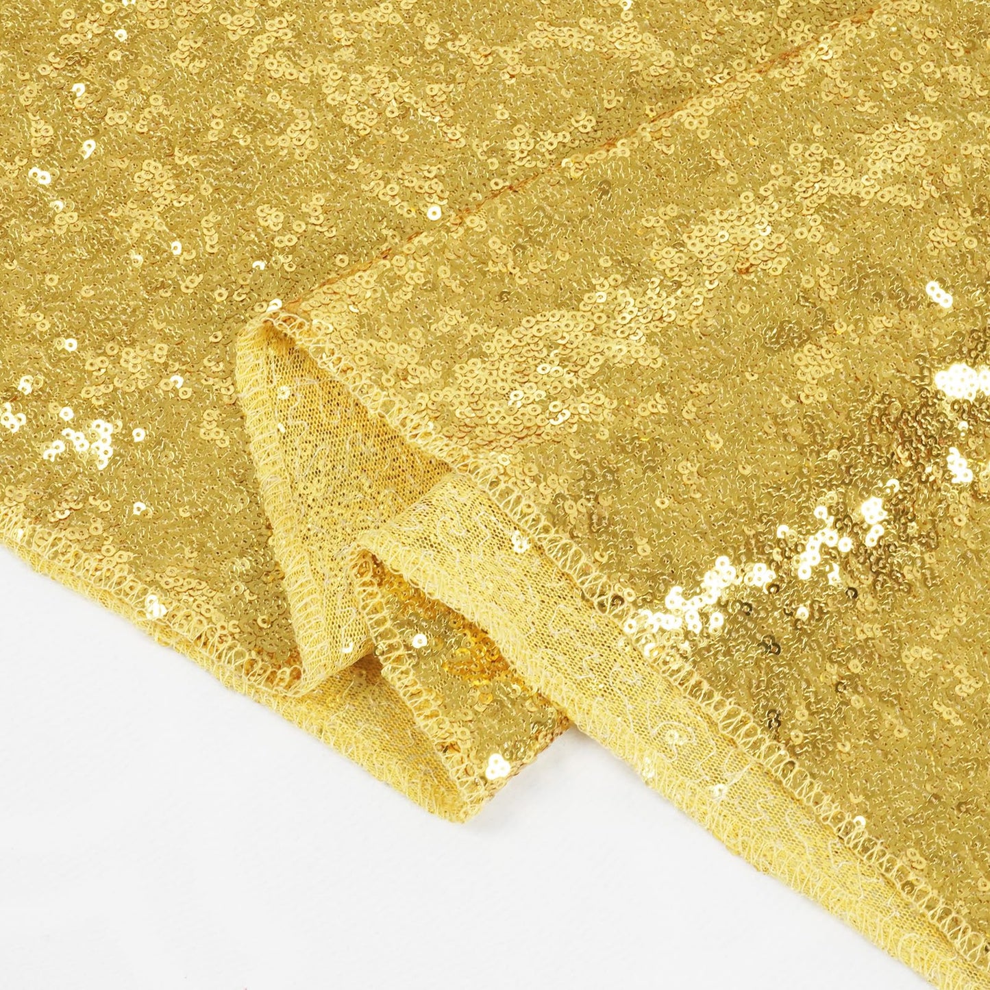 Eternal Beauty Gold Sequin Tablecloth, 50x78-Inch Rectangle Glitter Table Cloth for Mother's Day Birthday Party Wedding Decoration