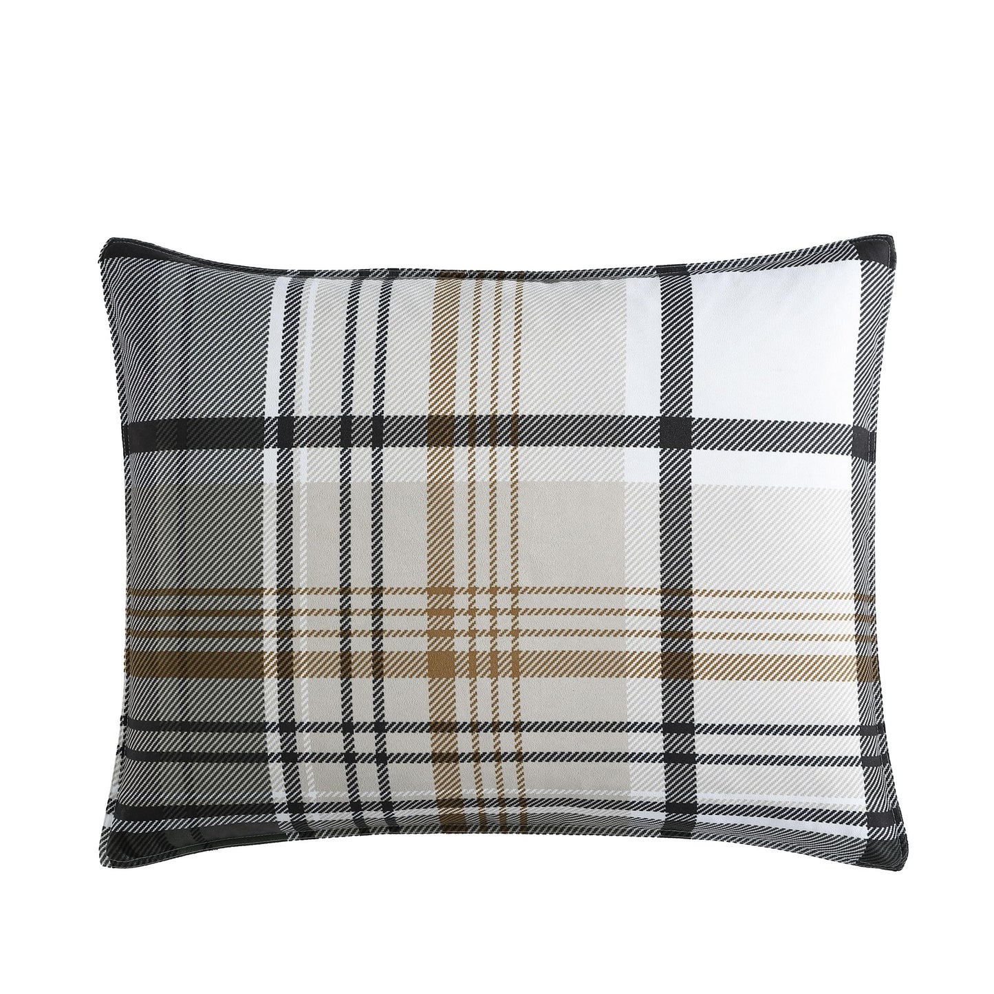 Eddie Bauer - Queen Comforter Set, Plaid Reversible Bedding, Stylish & Warm Home Decor (Normandy Grey, Queen)