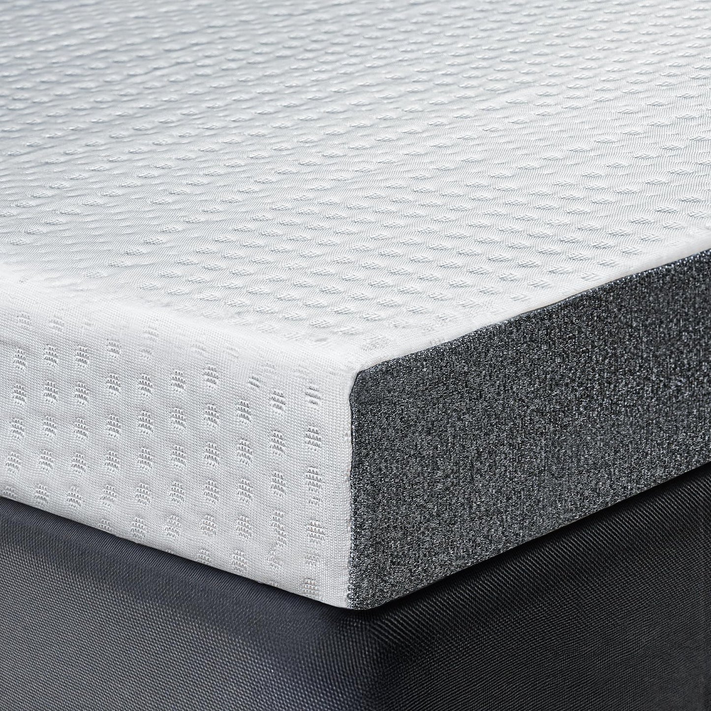 HOMRELEXA Cooling Mattress Topper Queen Size 4 Inch, Cooling Gel & Bamboo Charcoal Memory Foam Mattress Topper for Back Pain Relief, Firm Dual-Layer Foam Bed Pad with Removable Cover