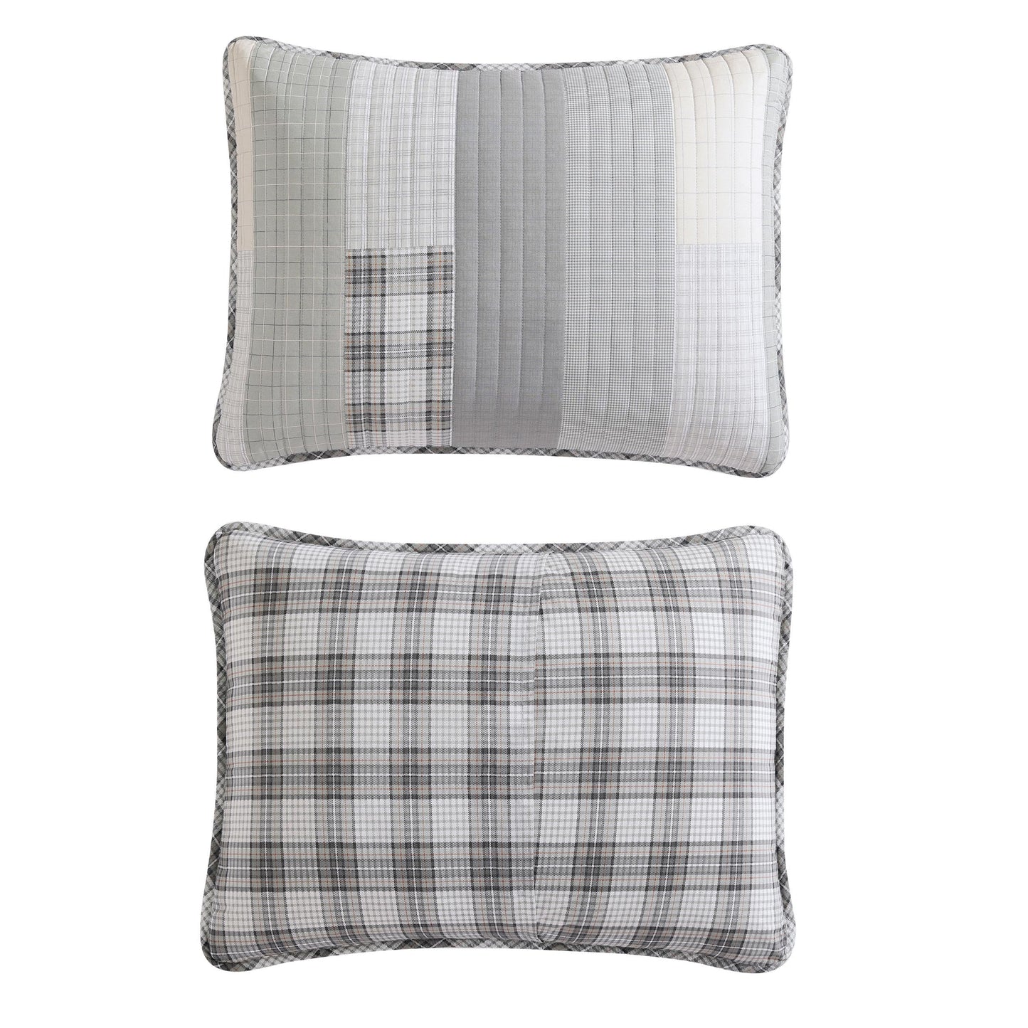 Eddie Bauer - King Quilt Set, Cotton Reversible Bedding with Matching Shams, Home Decor for All Seasons (Fairview Grey, King)