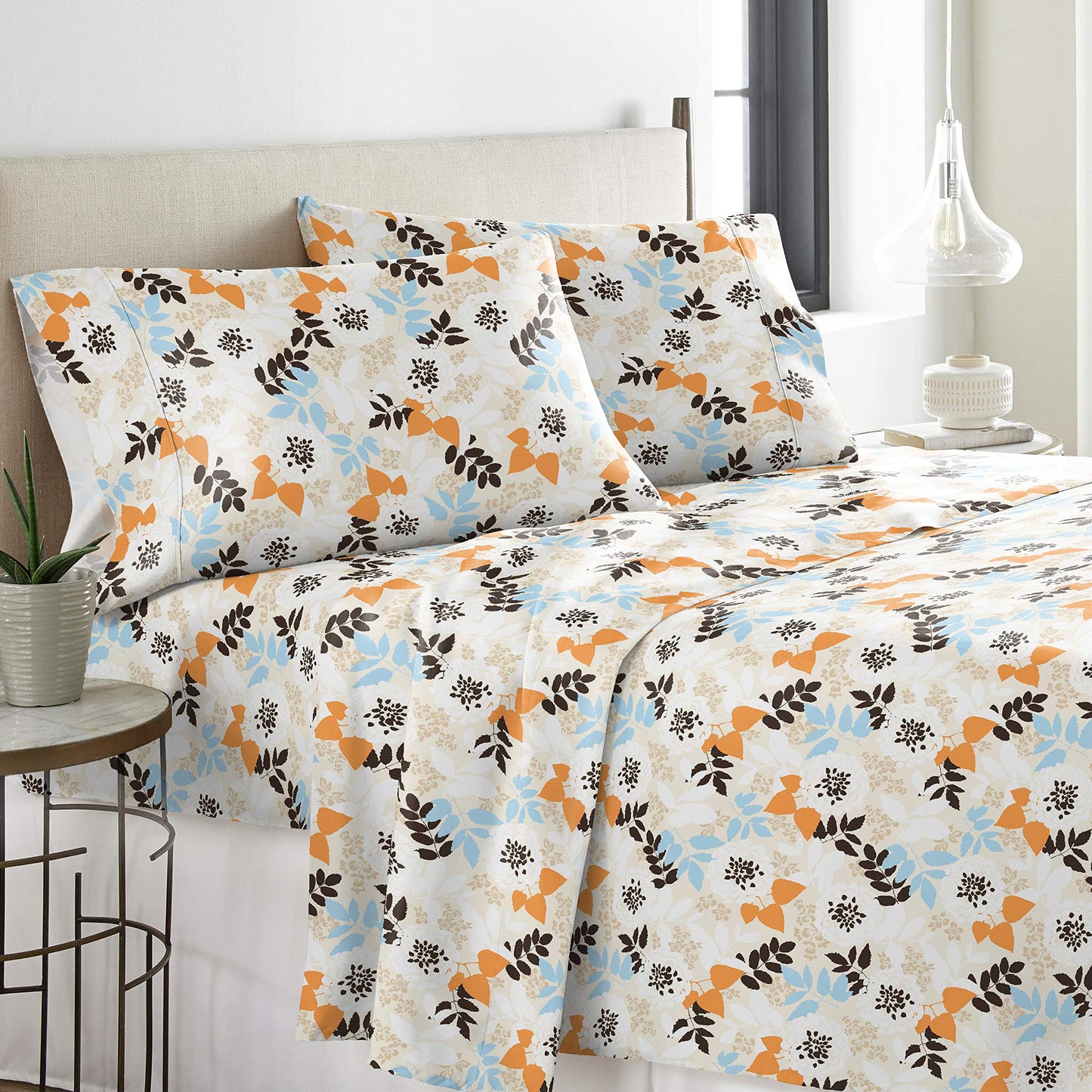 Pointehaven Heavy Weight Flannel Sheet Set, Twin, Winter Breeze - Warm & Cozy - 100% Cotton Flannel Pre-Shrunk -170 GSM -Deep Pockets -Easy Fit Elastic All Around-Comfy Double Brushed