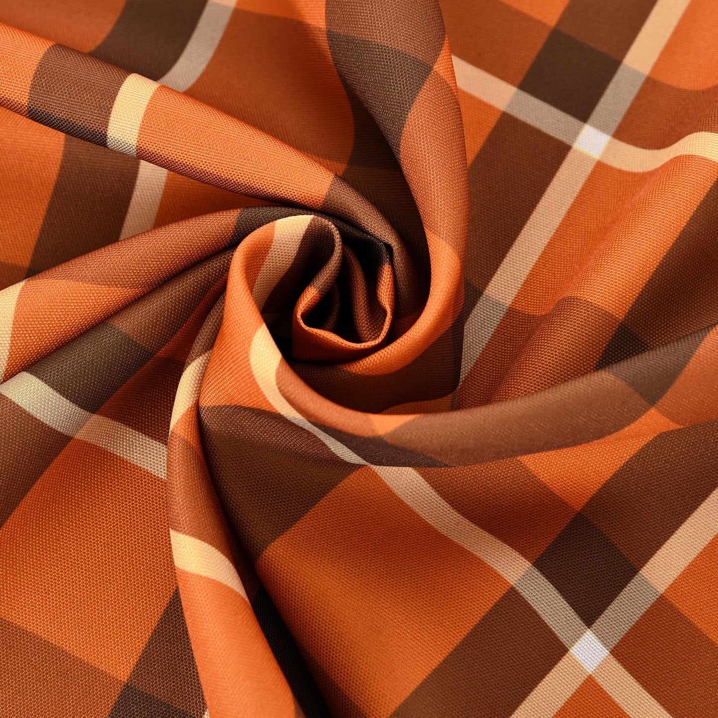 Essifunia Gingham Plaid Tablecloth - Rectangular 58x102 Inch Water Resistant Thanksgiving Table Cloth for Indoor/Outdoor Use - Seasonal Fall Harvest Table Cover for Halloween, Picnics, and Parties