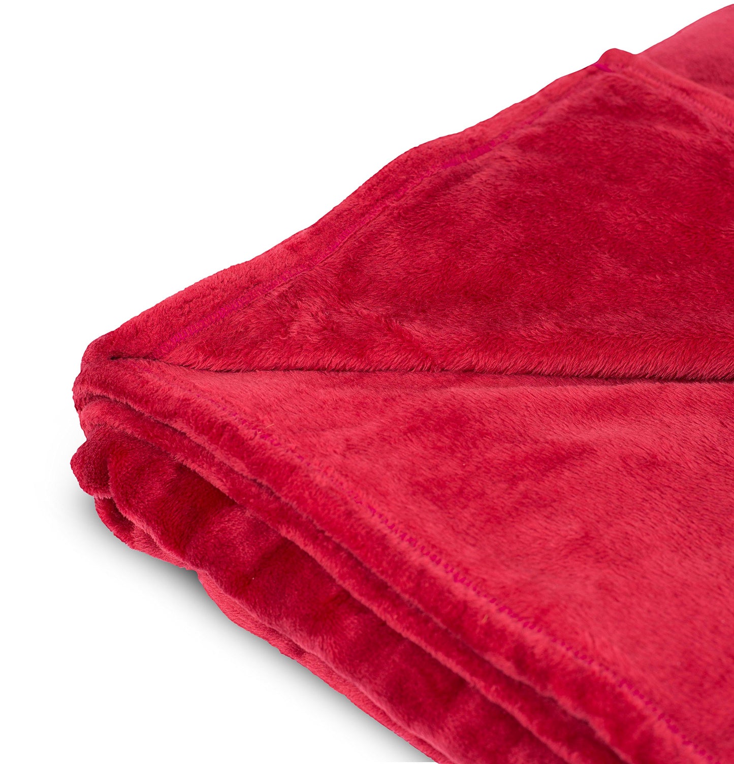 BIRDROCK HOME Internet’s Best Plush Throw Blankets - Burgundy (Red) - Ultra Soft Couch Blanket - Light Weight Sofa Throw - 100% Microfiber Polyester - Easy Travel - King Bed - 108 x 90