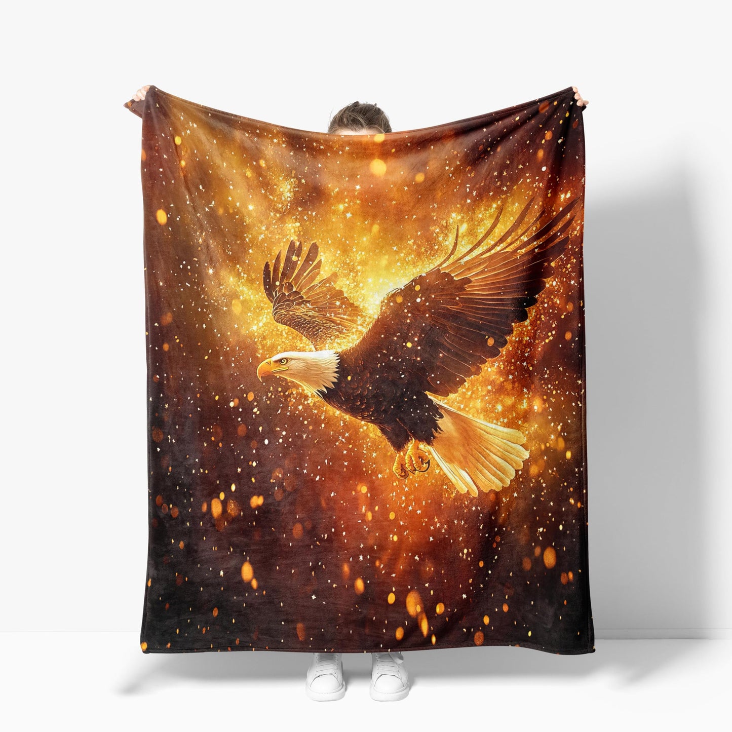 Eagle Throw Blanket Soft Warm Cozy Eagles Blankets Fuzzy Plush Fleece Eagle Blanket Gifts for Couch Bed Sofa Home Decor 40''X50''