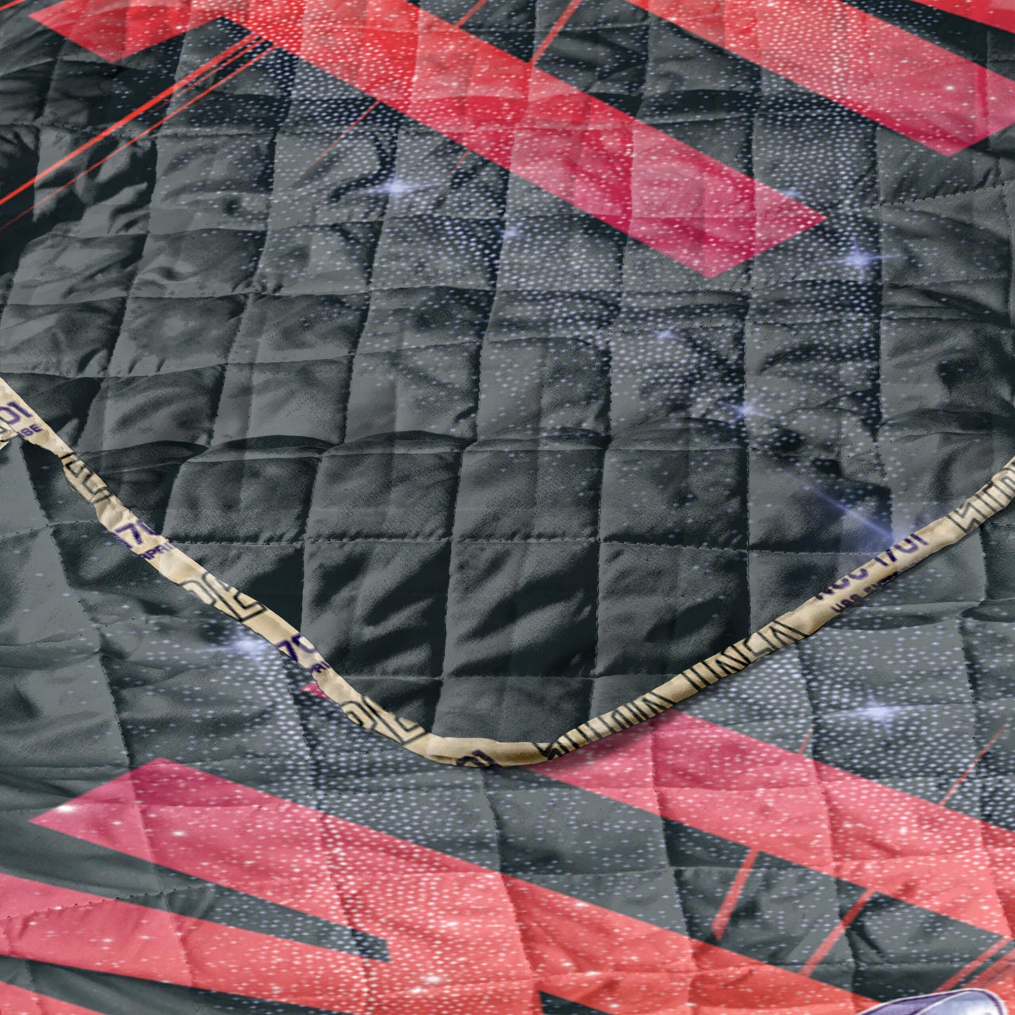 Northwest Star Trek Classic Warp Speed C Quilted Throw Blanket 60x80 inches