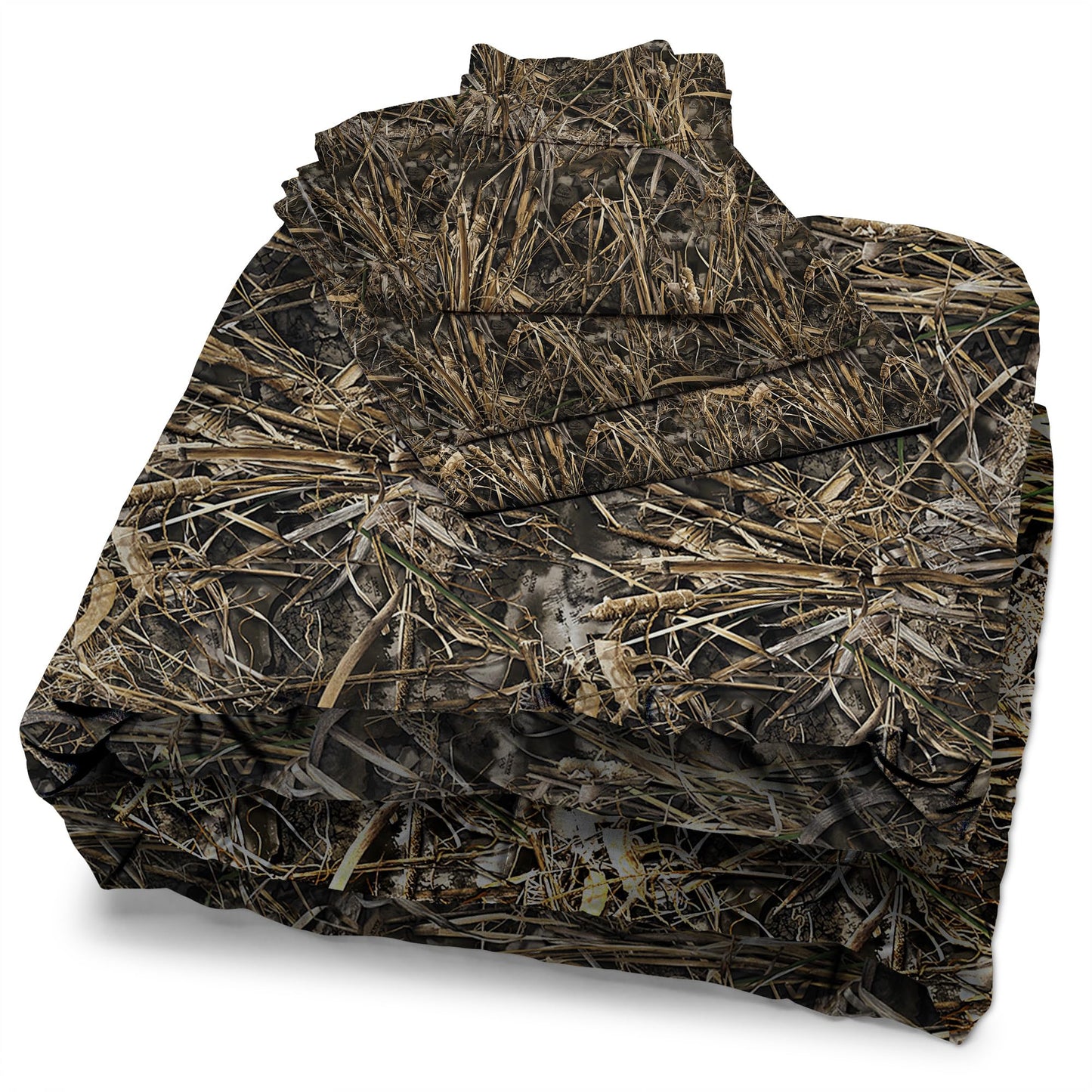 Northwest Realtree 5-Piece Full Size Bed in a Bag Set, 1 Comforter, 1 Fitted Sheet, 1 Flat Sheet, 2 Pillowcases, All Seasons Bedding, MAX-7 Camo