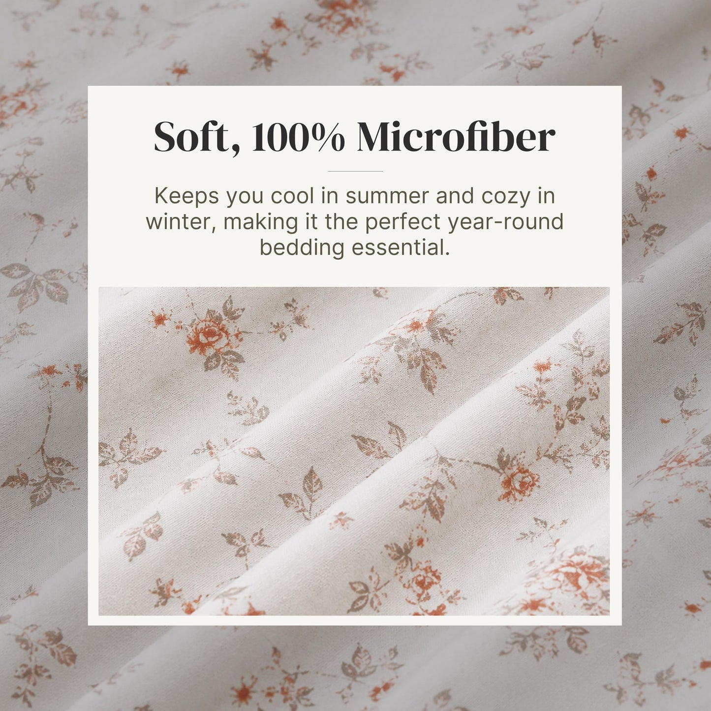 Modern Threads Silky Soft Microfiber and Wrinkle Free Sheets - Luxurious Microfiber Bed Sheets Includes Flat Sheet, Fitted Sheet with Deep Pockets, & Pillowcases Kashmir Rose Clay, Full