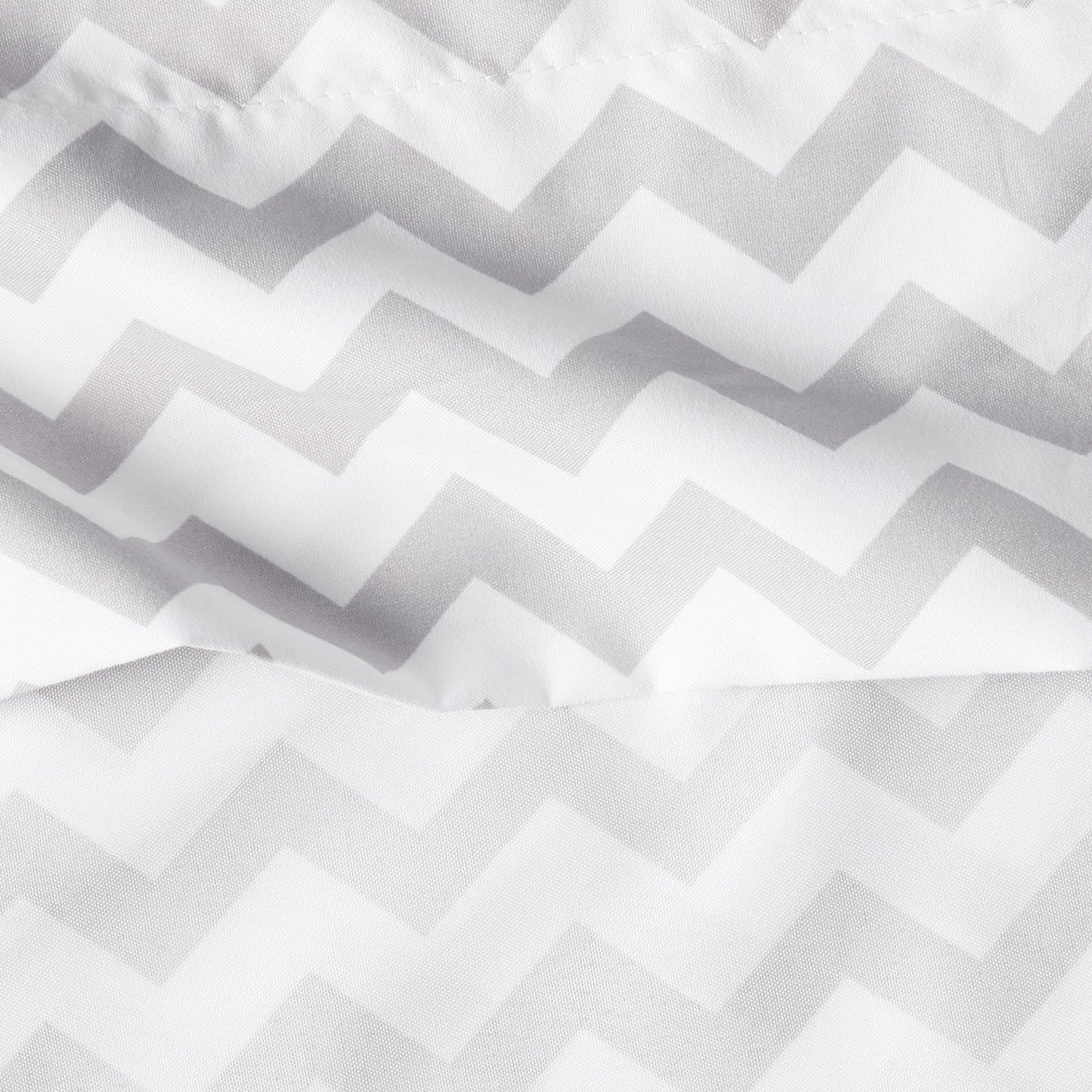 King Size Sheets - Breathable Luxury Bed Sheets with Full Elastic & Secure Corner Straps Built In - 1800 Supreme Collection Extra Soft Deep Pocket Bedding Set, Sheet Set, King, Chevron Gray