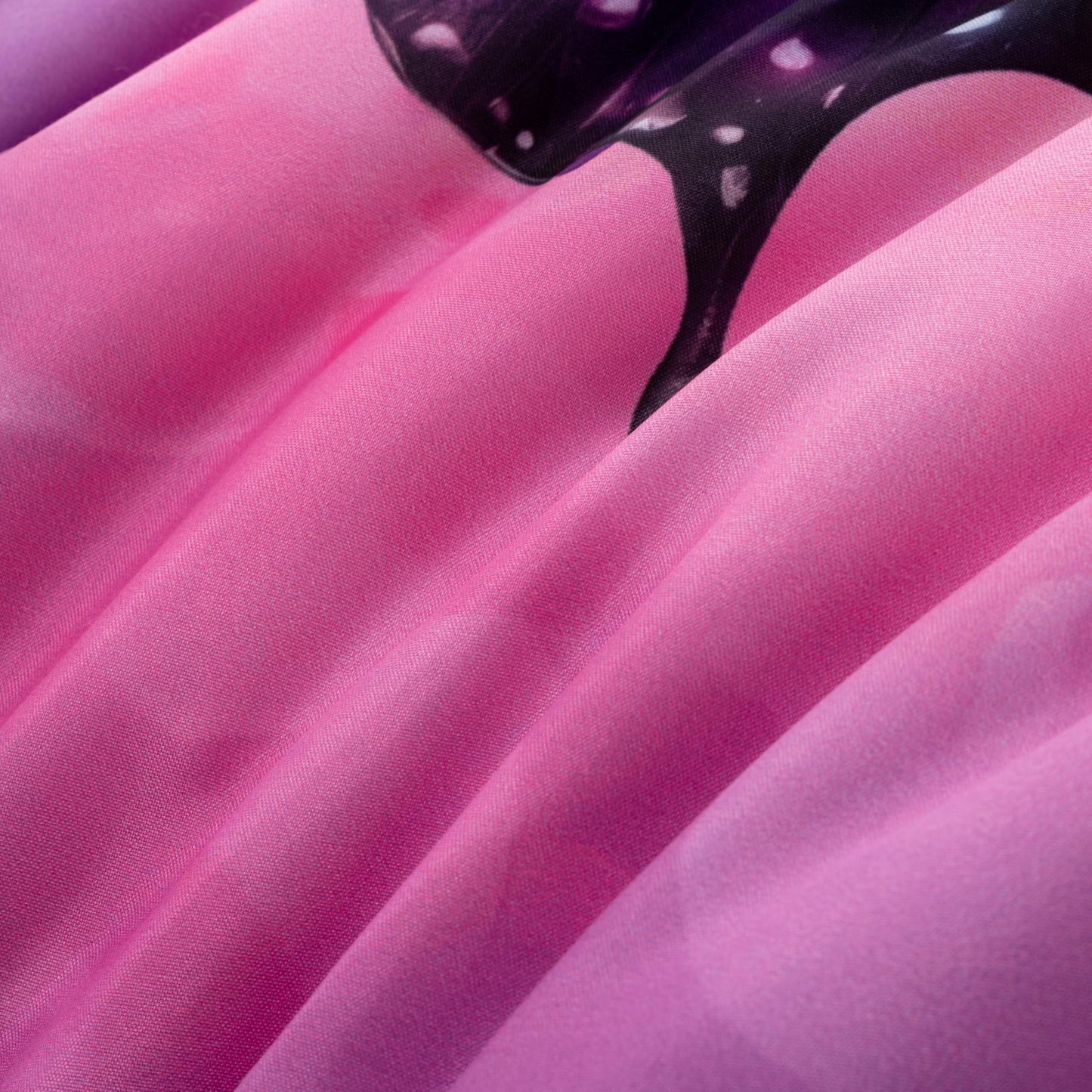 Btargot 3 Piece Butterfly Pattern Girls Comforter Set, Colorful Ink Stick Printing Bedding Set for Women, Pink Purple Full