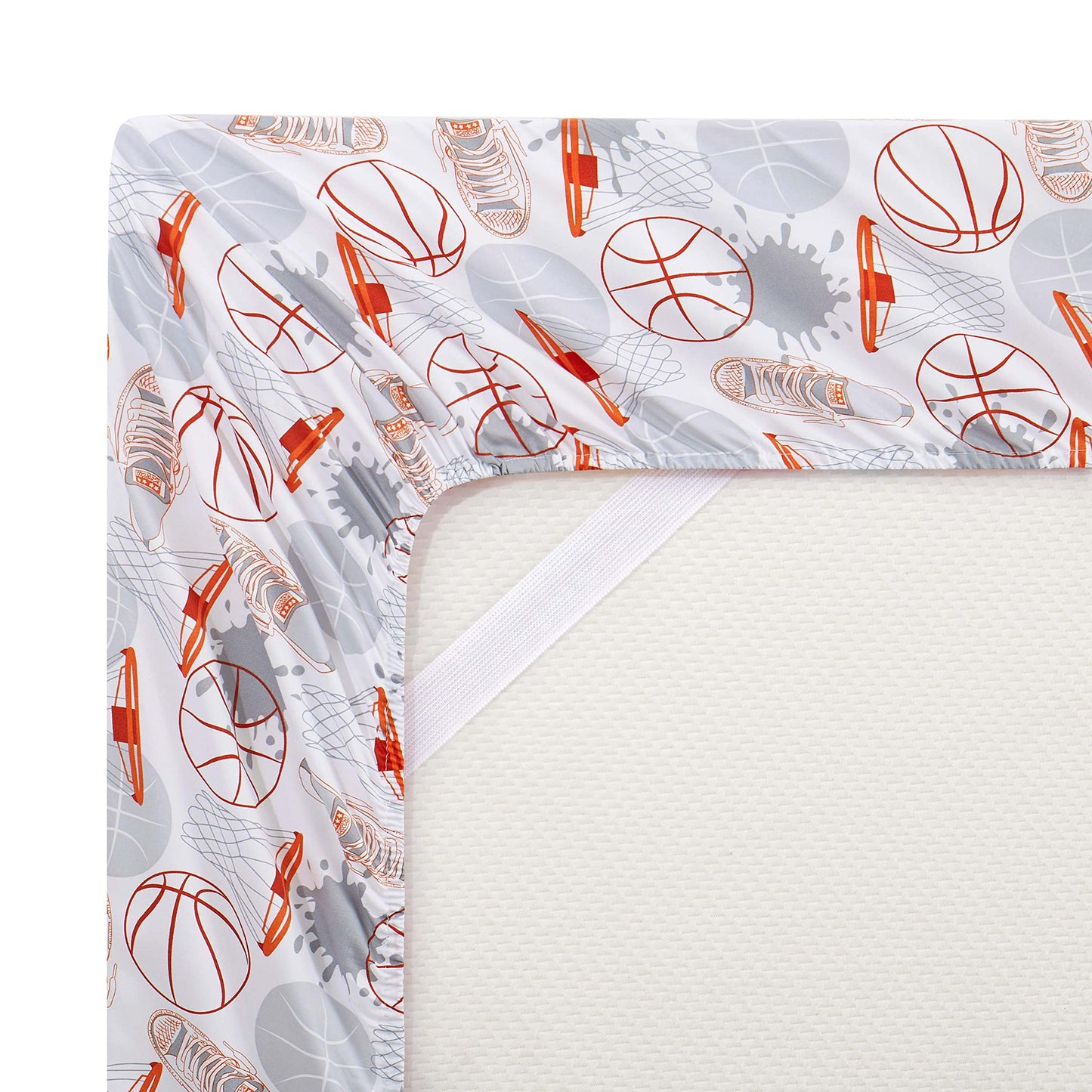 1500 Supreme Kids Bed Sheet Collection - Fun Colorful and Comfortable Boys and Girls Toddler Sheet Sets - Deep Pocket Wrinkle Free Soft and Cozy Bedding - Twin, Basketball