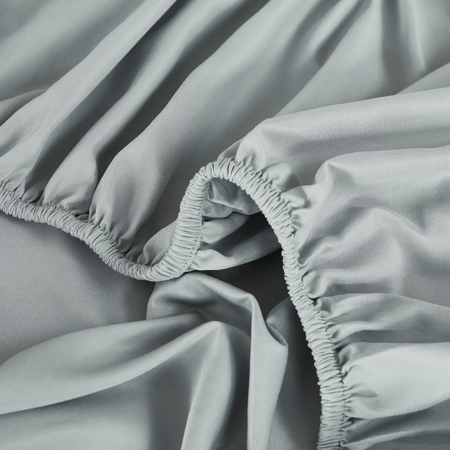Linen Closet 4 Piece Sheet Set - Breathable, Brushed for Softness, Soft & Wrinkle Resistant, Up to 14" Deep-Pocket Sheets - Easy Care, Queen Size, Cloudy Gray