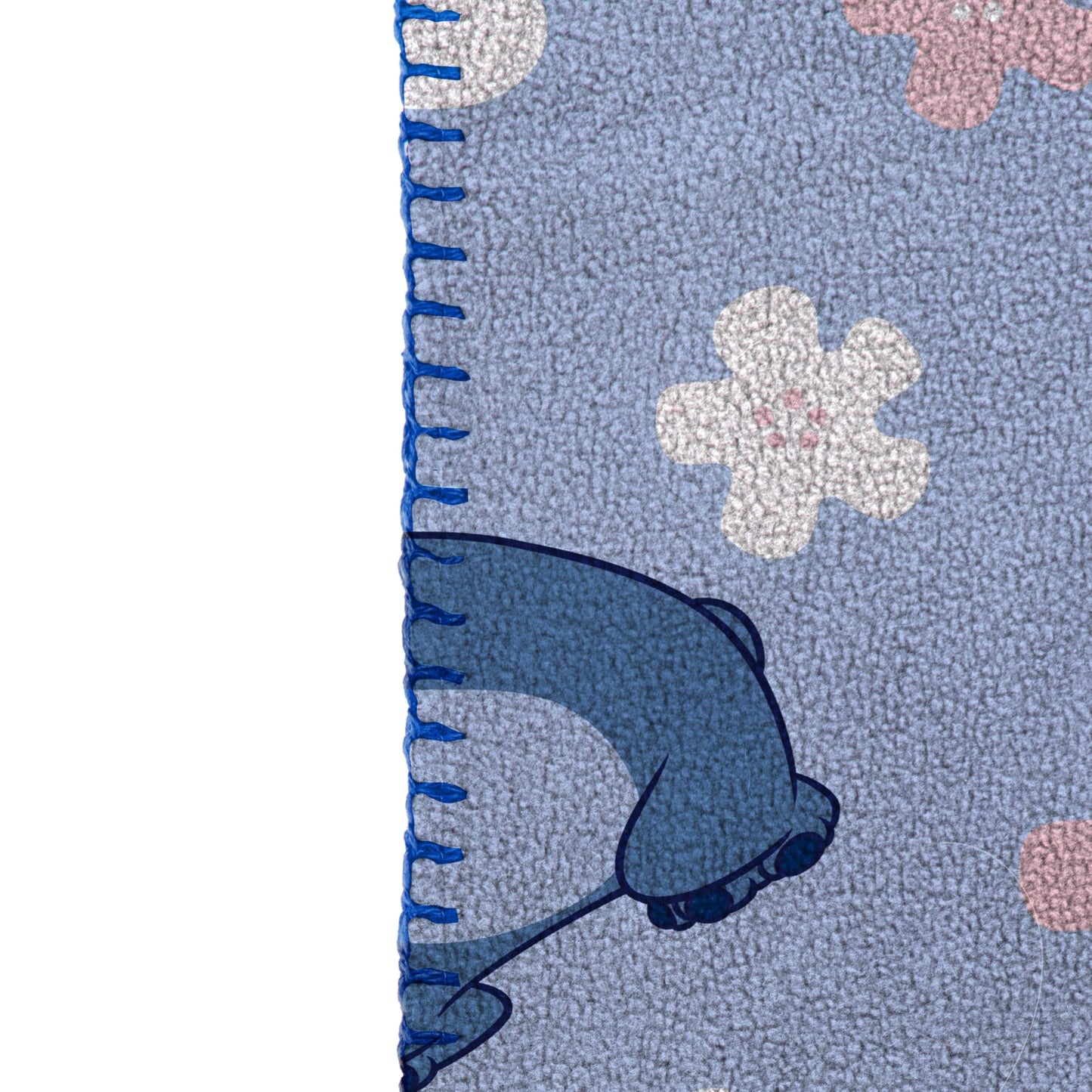 Jay Franco Kids Plush Throw Blanket – Soft & Cozy Fleece Throw for Bedroom & Couch Décor, Official Licensed Product, Blue - Lilo and Stitch, 40x50 - Travel Blanket