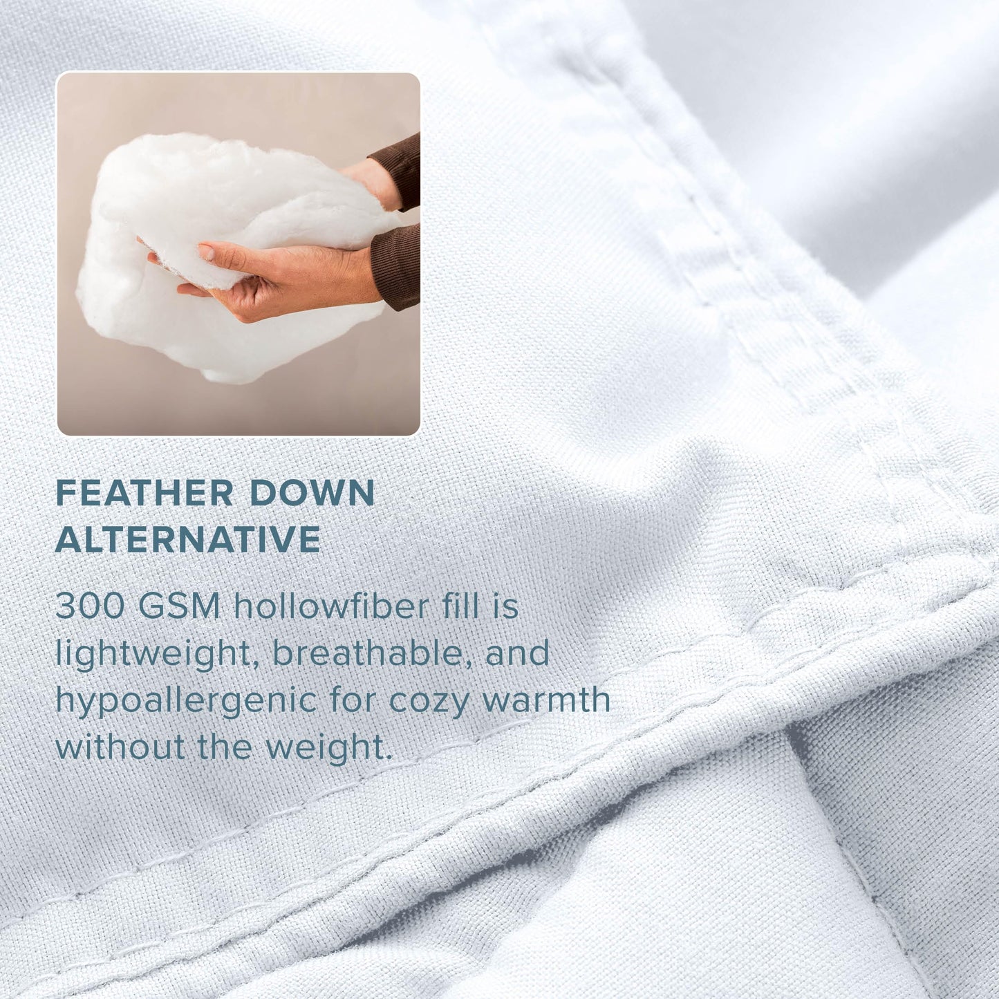 Bare Home Bed-in-A-Bag 7 Piece Comforter & Sheet Set - Queen - Goose Down Alternative - Ultra-Soft 1800 Premium - Bedding Set (Queen, White/White)