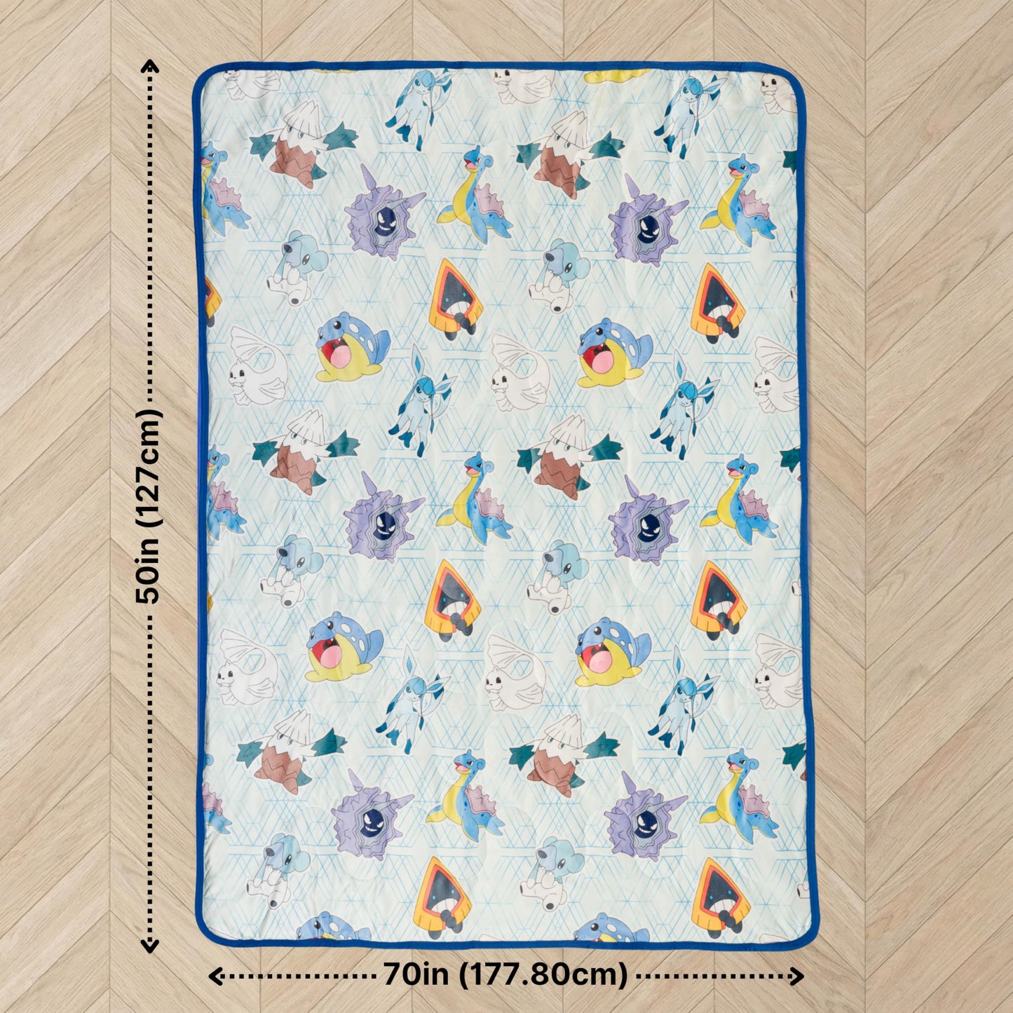 Pokemon Anime Gaming Cooling Throw Blanket for Hot Sleepers, 50 x 70 Inch Lightweight All-Season Throw, Soft Breathable Cooling Fabric for Couch, Bed, (Officially Licensed Product) by Franco Calm