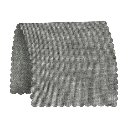 Ntomtuex Linen Sofa Arm Covers Sofa Armrest Cover Set 2 Pieces Wavy Border Washable Replace Non-Slip Chair Arm Covers Protectors for Recliner Cover for Pets,18x24 inch,Grey