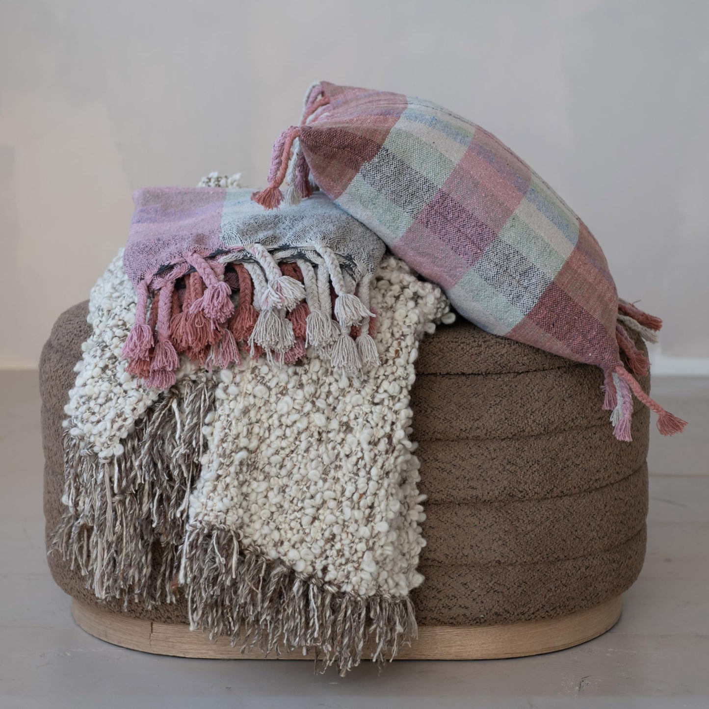 Bloomingville Terra Harmony Woven Throw, Multicolor