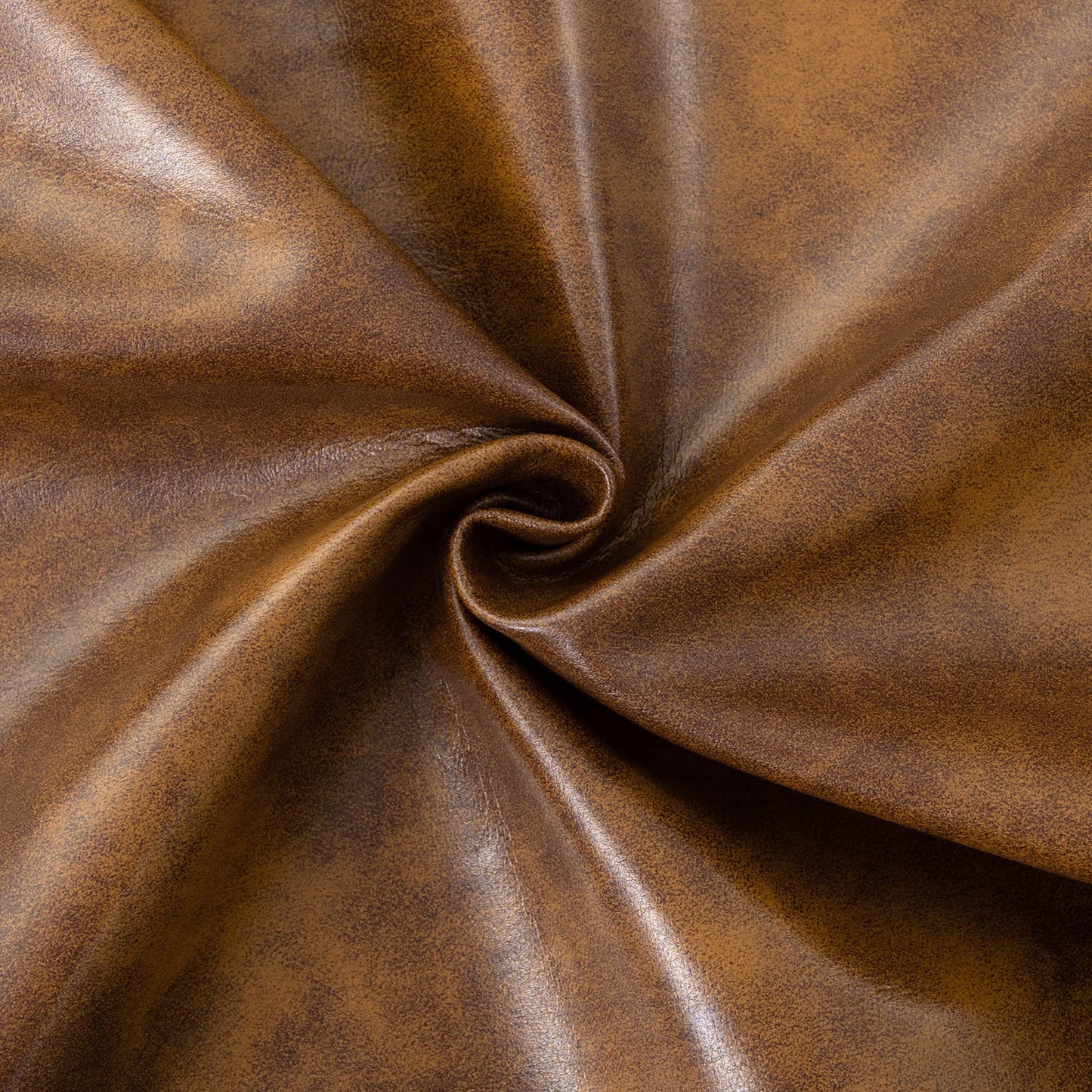 Furniliving PU Leather Accent Chair for Living Room, Upholstered Reading Chair with High Backrest, Tufted-Button Wingback Armchair for Bedroom, Dressing Room, Home Office, Brown, Set of 2
