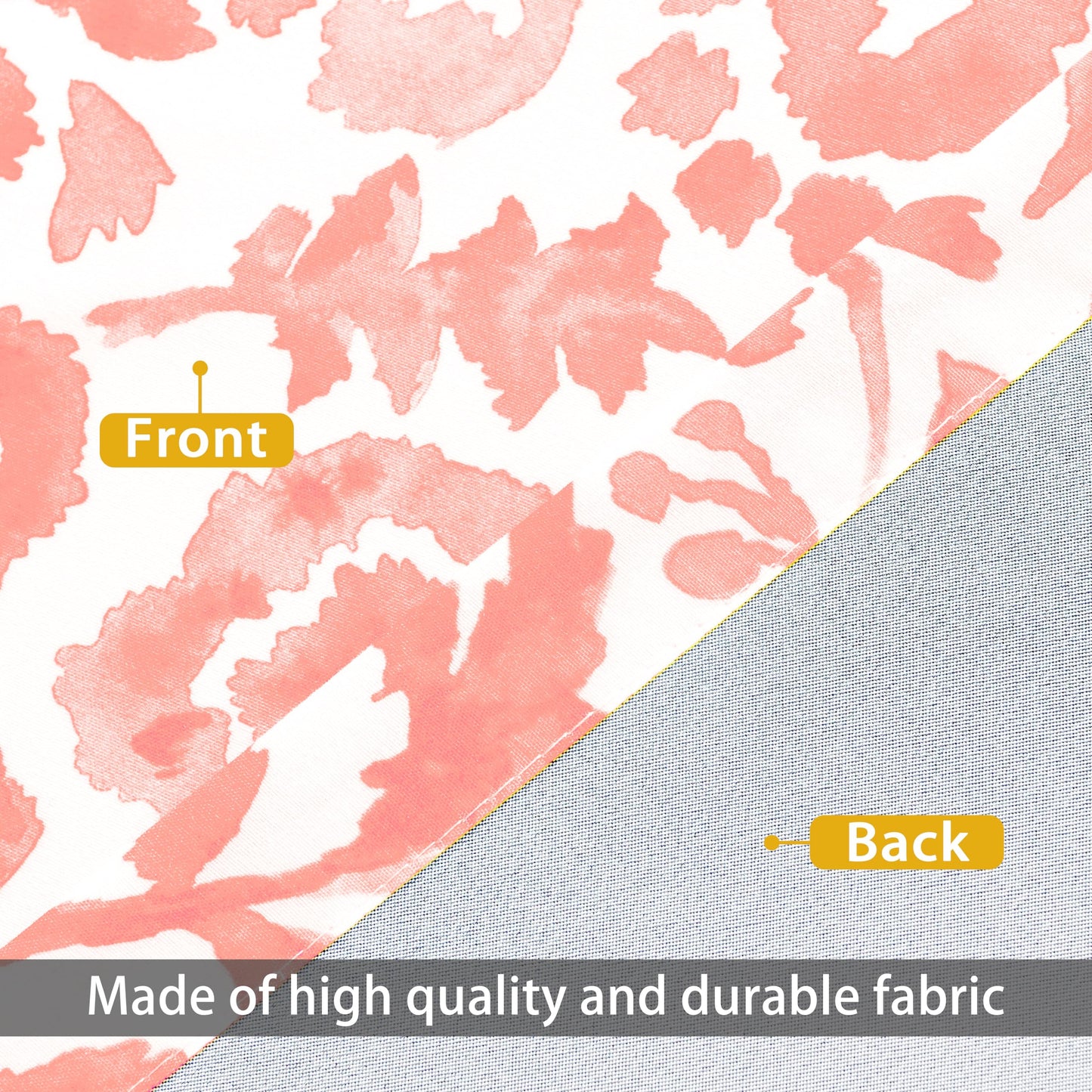 DriftAway Julia Blackout Curtains for Bedroom Blush Floral Watercolor Pattern Double Layer Thermal Insulated Sound Reducing Room Darkening Drapes for Living Room Grommet 2 Panels Each W52 x L84 Blush