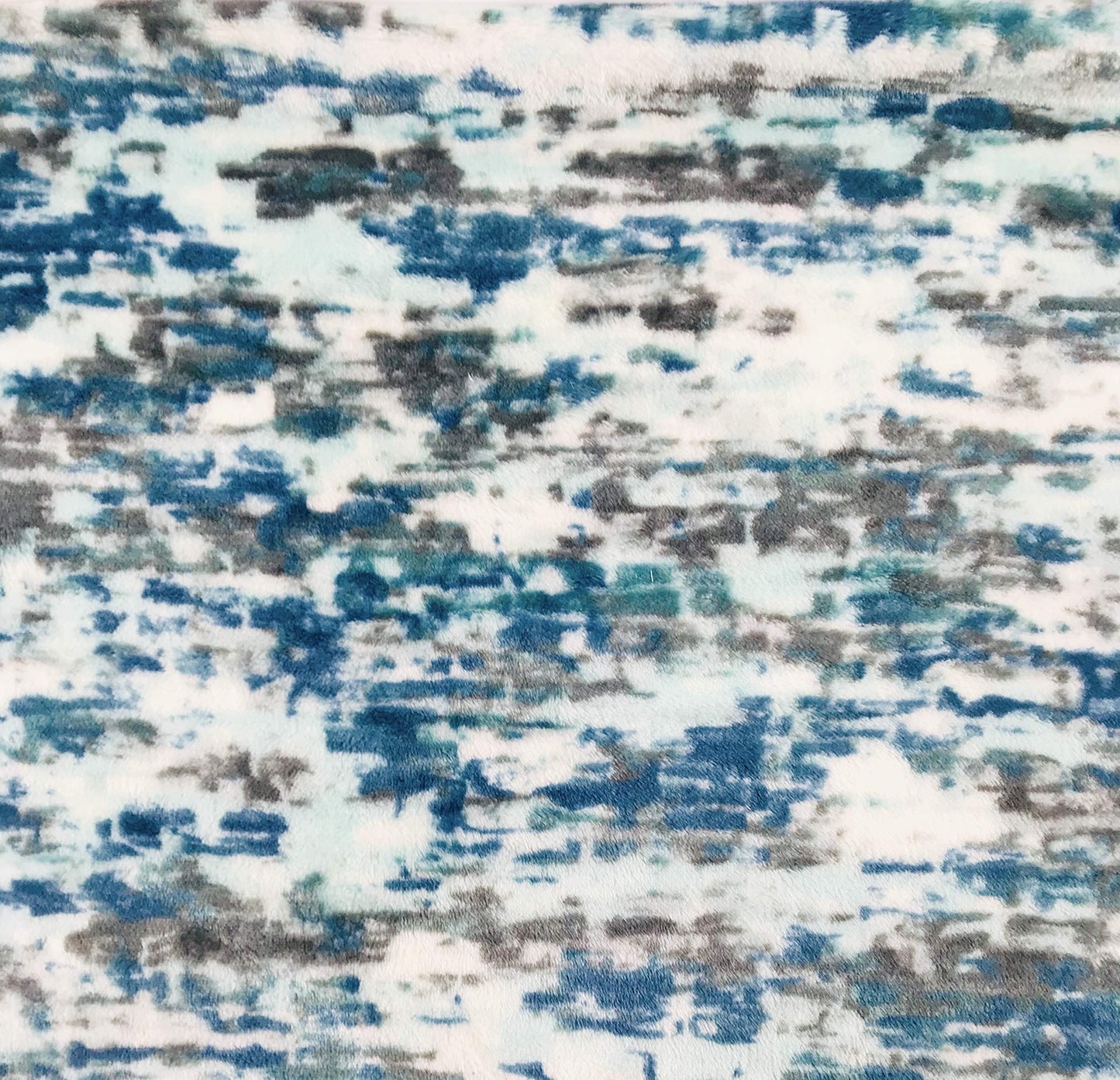 Serafina Home Throw Blanket: Velvelty Soft, Durable Fleece Accent for Bed or Couch (Blue and Gray Abstract, 50 x 70 inches)