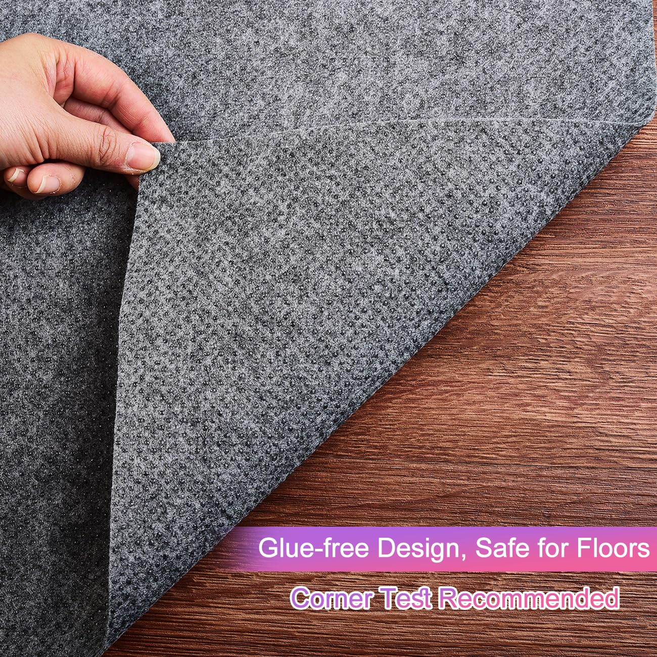 Non Slip Mattress Gripper and Area Rug Felt Pad, Keeps Mattress and Rug in Place - Full Size (4 x 6 Feet)