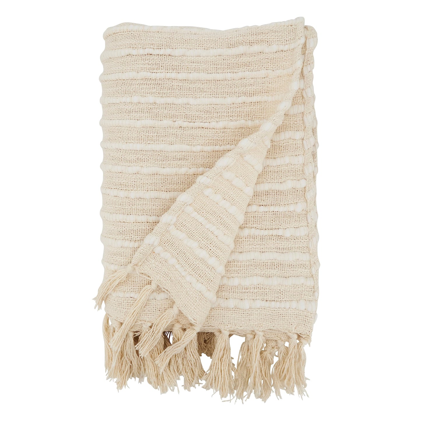 SARO LIFESTYLE Cuddle Up Chunky Stripe Throw Blanket