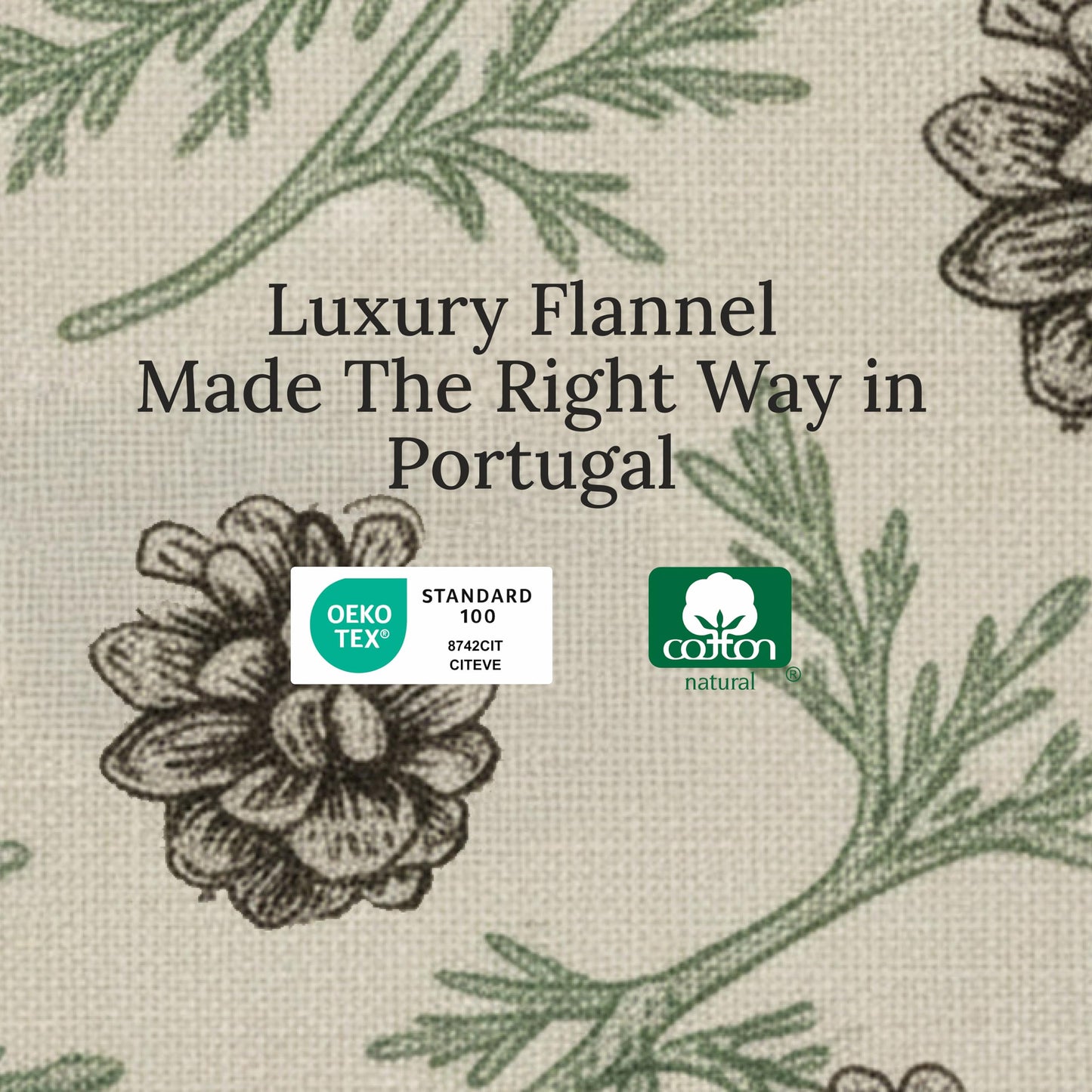 California Design Den Flannel Twin Sheets Set - Made in Portugal 100% Cotton, Thick, Velvet Soft 3-Piece Twin Flannel Sheet Set, Triple-Brushed with Extra Deep Pockets - Woodland Motif