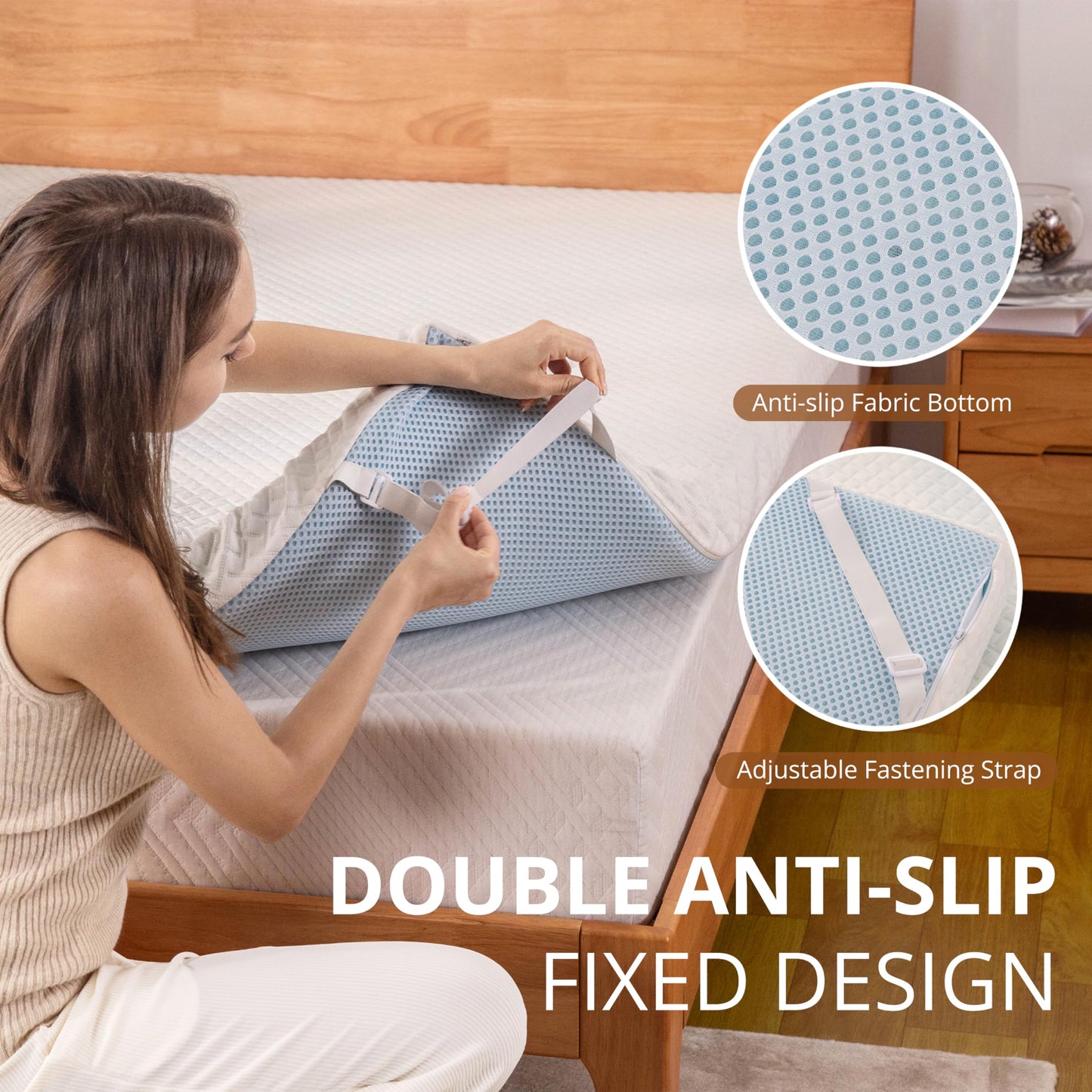EGO Gel Memory Foam Mattress Topper, 3 Inch Queen with Removable Breathable Soft Cover, Cooling Bed Topper for Comfort Body Support & Pressure Relief, CertiPUR-US Certified