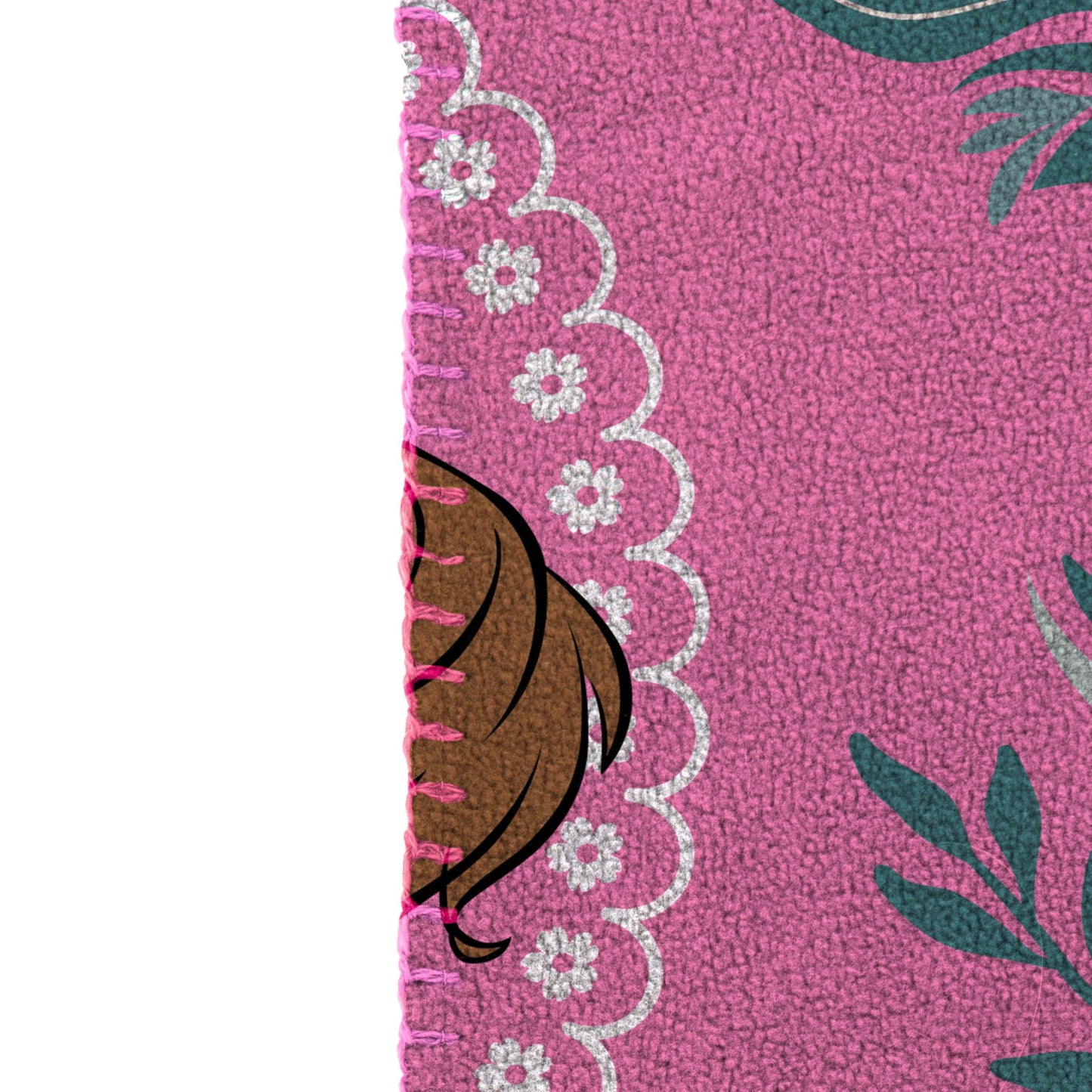 Jay Franco Kids Plush Throw Blanket – Soft & Cozy Fleece Throw for Bedroom & Couch Décor, Official Licensed Product, Pink - Princess, 40x50 - Travel Blanket