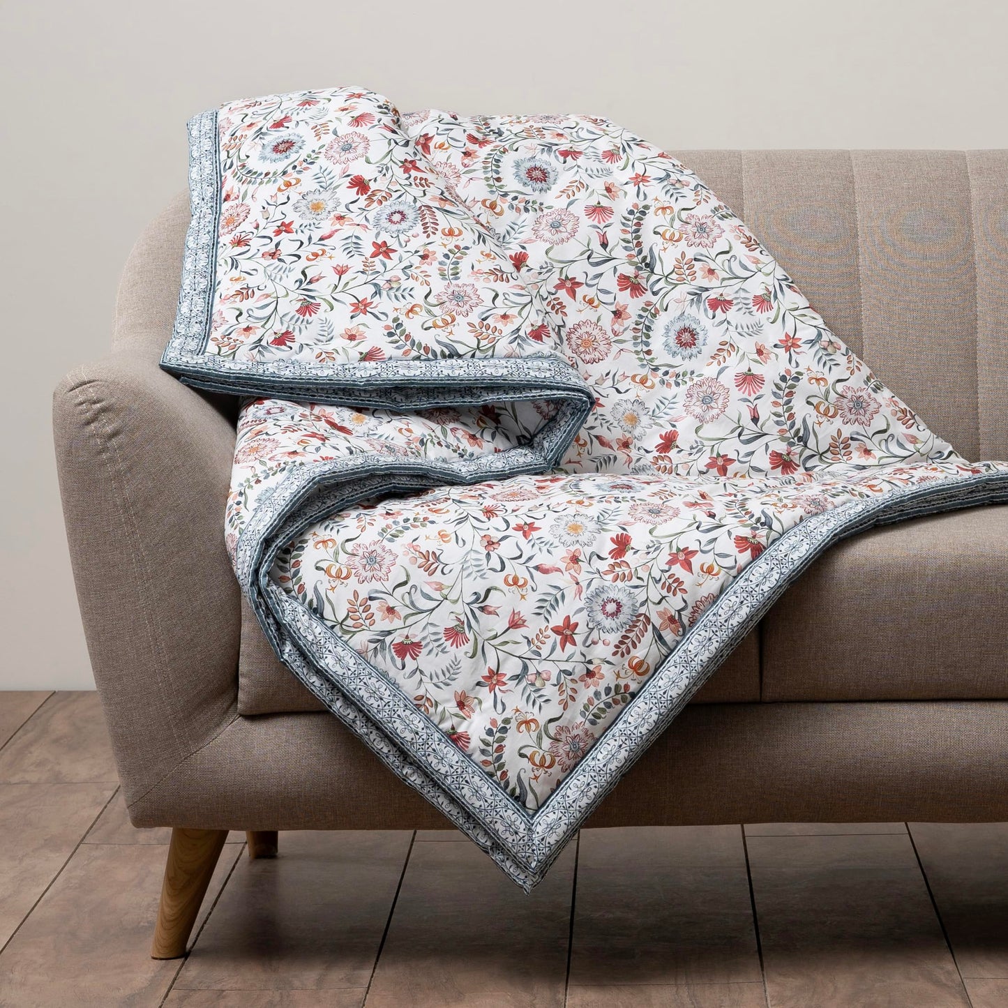 Maison d' Hermine Throw Blanket for Couch Lightweight Soft Warm Breathable Cotton Throw Blankets for Bed Girls Boys Women Men Gifts Sofa Travel Living Room Spring Summer (Nellore, 60" X 80")