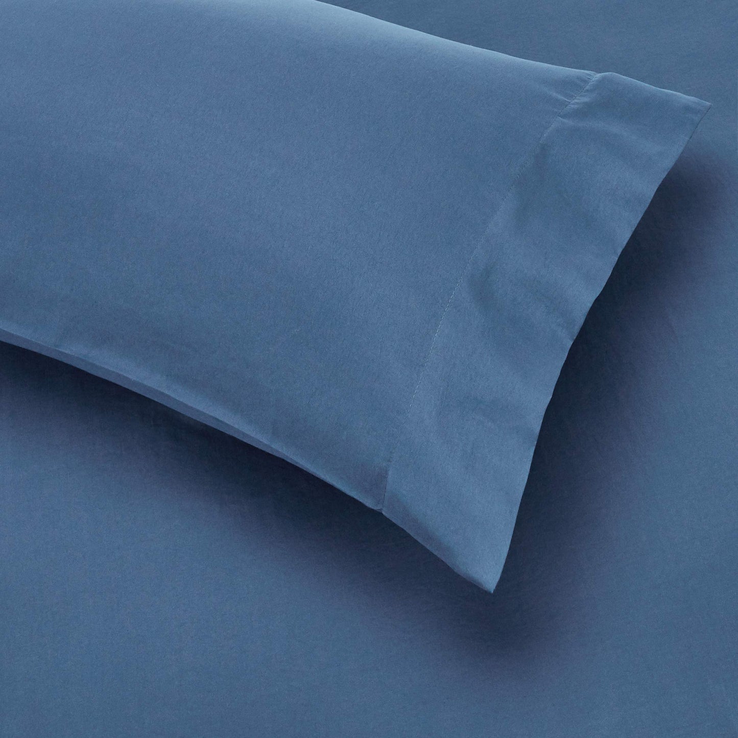 Amazon Basics Twin/Twin XL Comforter Set with Sheets, 5-Piece Blue Calvin Striped Bedding, Lightweight Microfiber Bed-in-a-Bag, Machine Washable