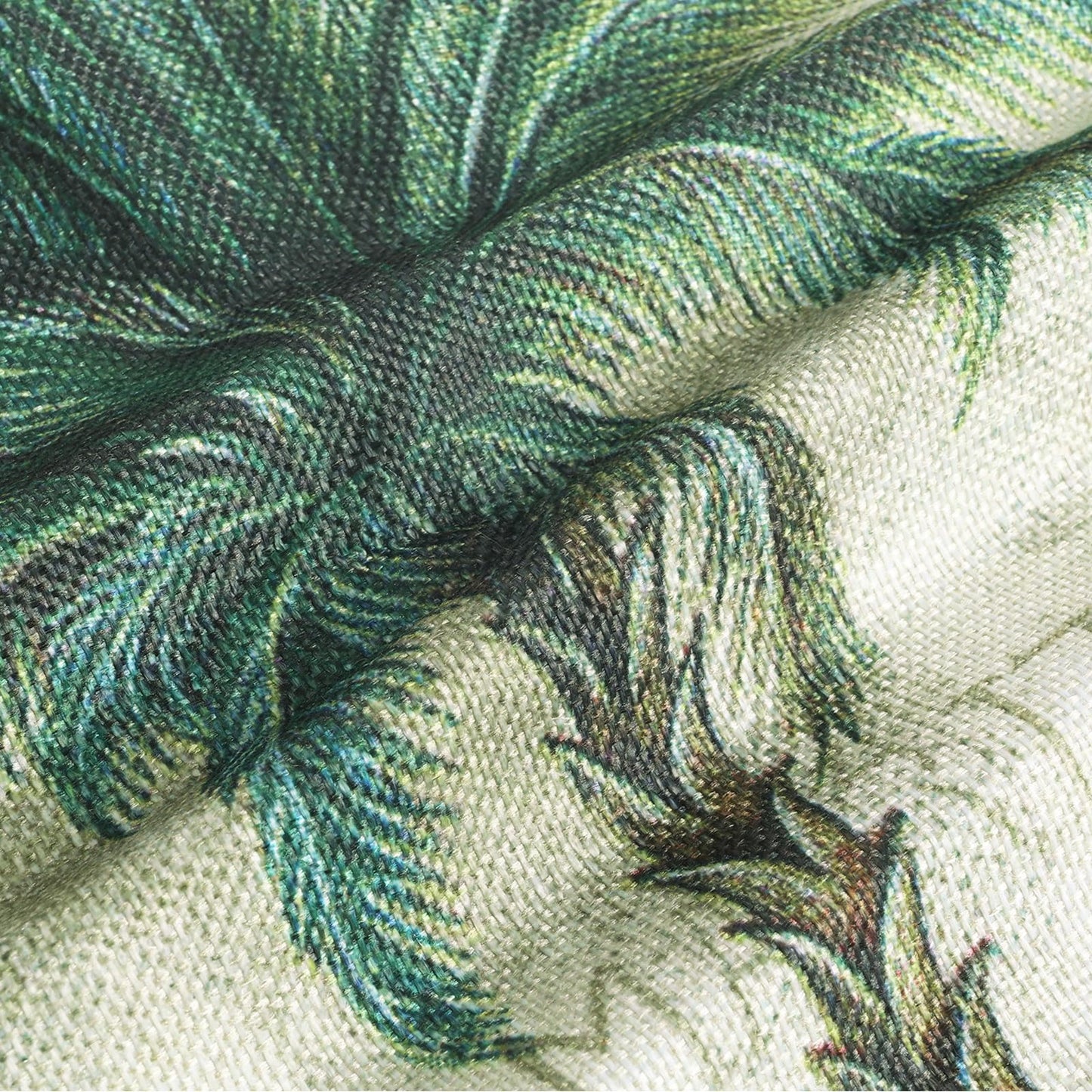 Bonhause Tropical Palm Tree Throw Pillow Covers 18 x 18 Inch Summer Outdoor Green Leaves Decorative Pillow Cases, Cushion Covers for Patio Couch Sofa Home Decor Set of 4