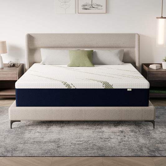 KONFEIN Twin Mattress 10-Inch for Cooler Sleep - Cooling Gel Memory Foam with Pressure Relief & Medium Firm Support, Breathable Comfort Twin Size Mattress in a Box for Kids, Adults, Guest Beds & Dorms