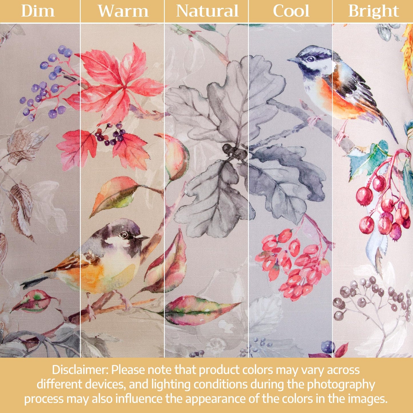 Maison d' Hermine Curtains for Living Room 100% Cotton 96 inch Length One Panel Light Filtering Curtains for Windows with Rod and Loop Pockets Spring Summer (Equinoxe - Multi, 50" W x 96" L)