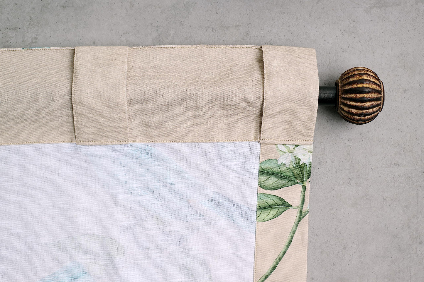 Maison d' Hermine Curtains for Living Room 100% Cotton 96 inch Length One Panel Light Filtering Curtains for Windows with Rod and Loop Pockets (Solstice - Garden Glade, 50" W x 96" L)